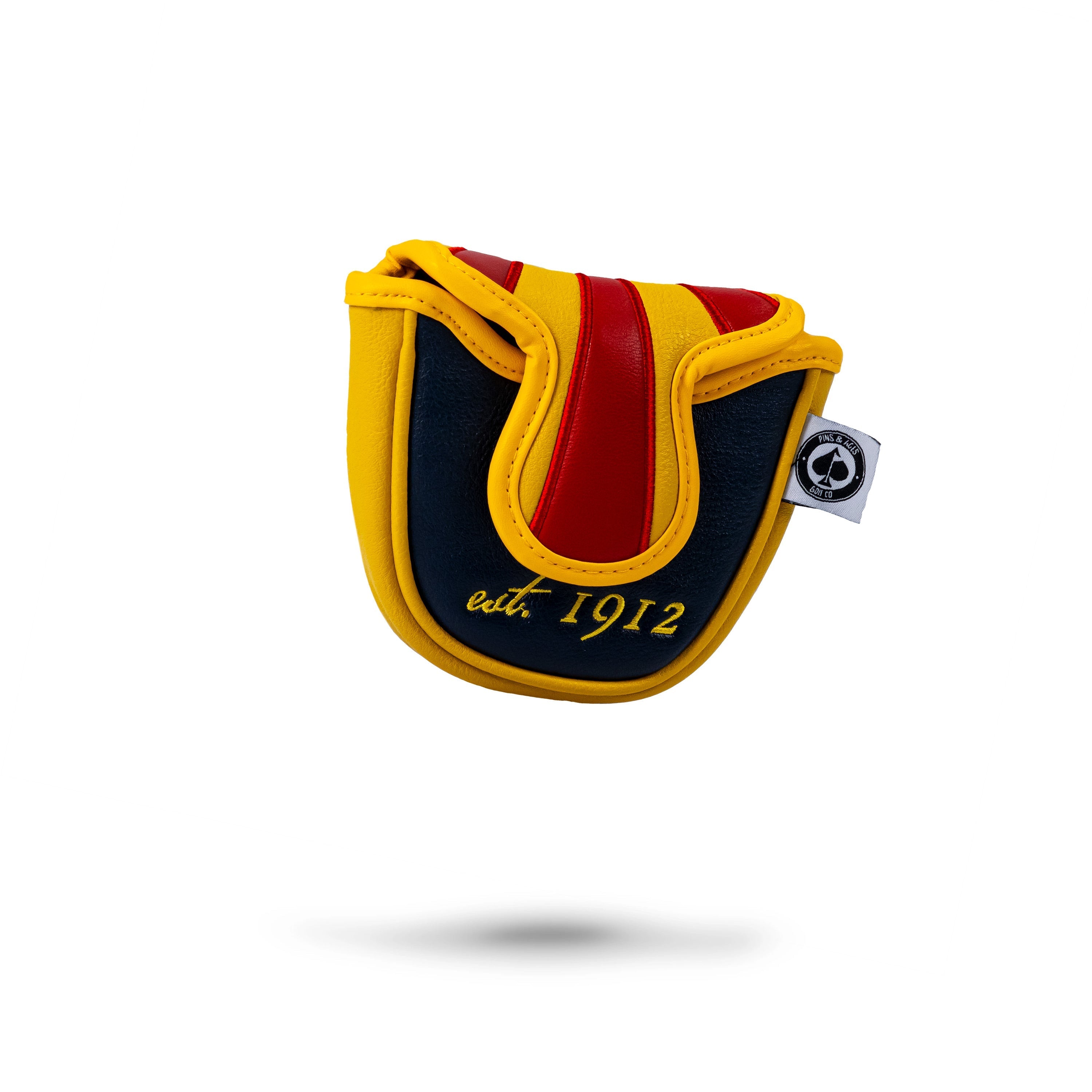 Bold Arizona State mallet putter cover featuring a vibrant red and yellow design with established year 1912.