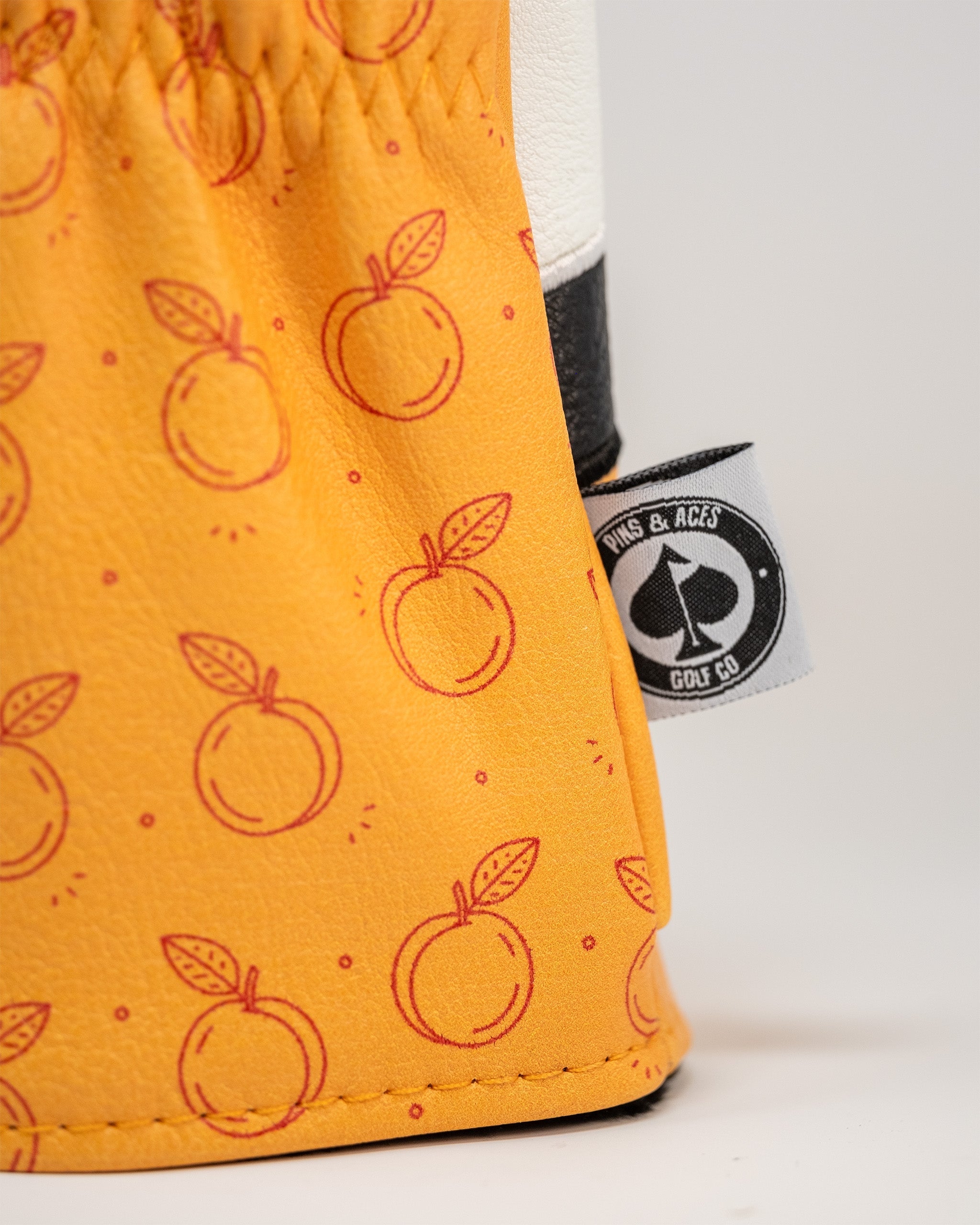 Bold Dawg Country driver cover featuring a vibrant orange pattern, perfect for golfers wanting to stand out on the course.