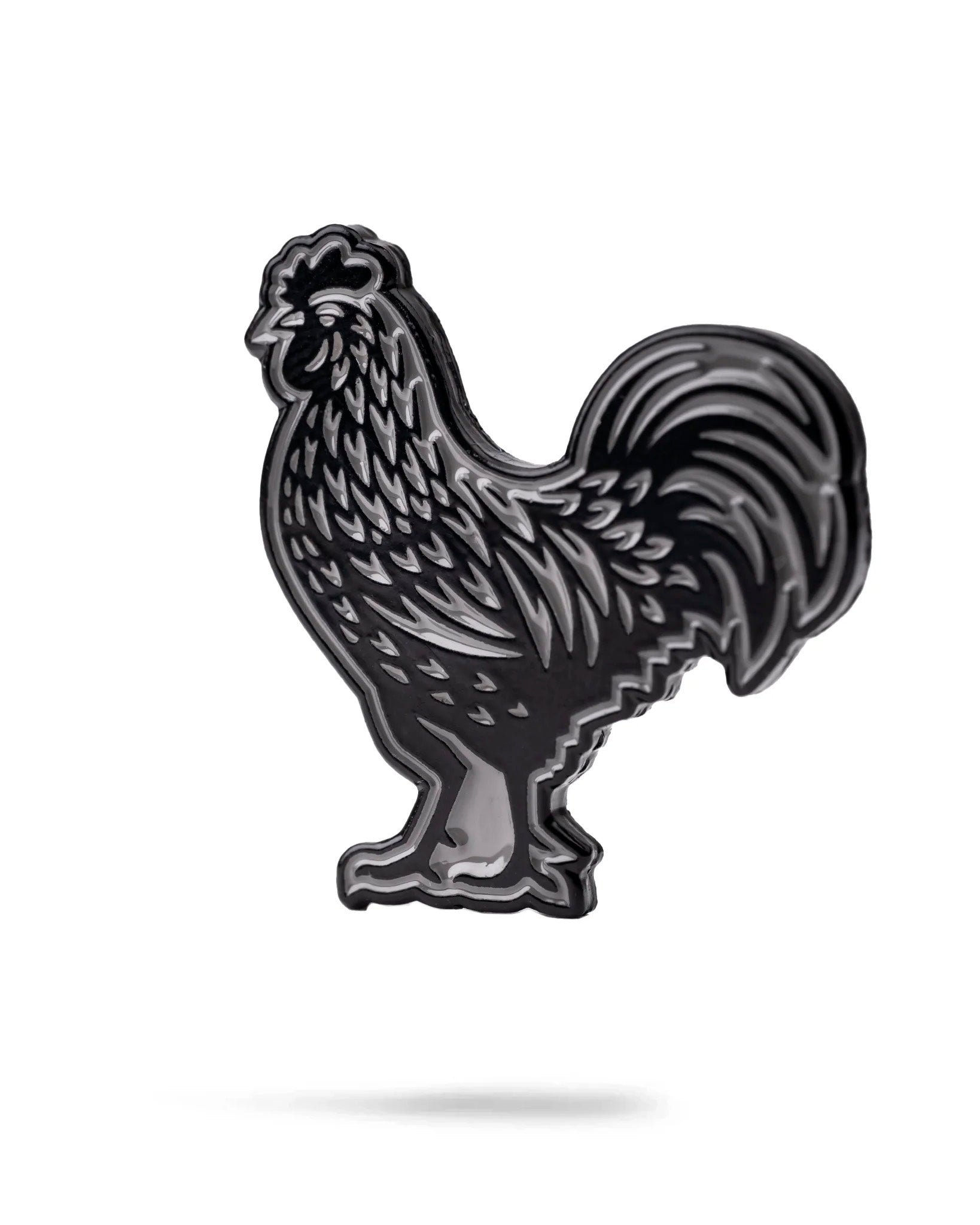 Black Cock Ball Marker for golf, featuring a sleek design and durable material.