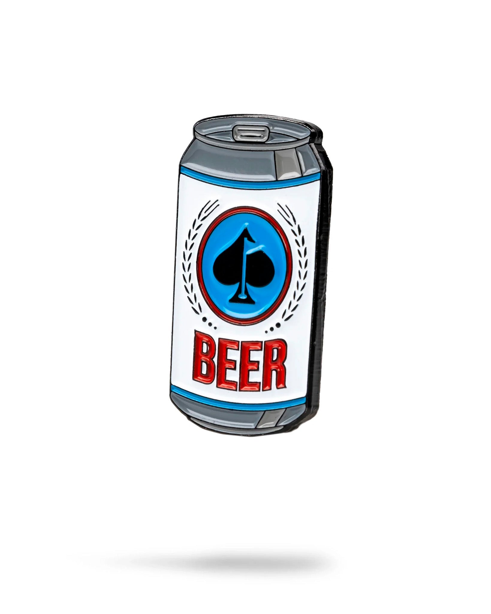 Beer Can Ball Marker, featuring a colorful design resembling a beer can, perfect for golf enthusiasts.