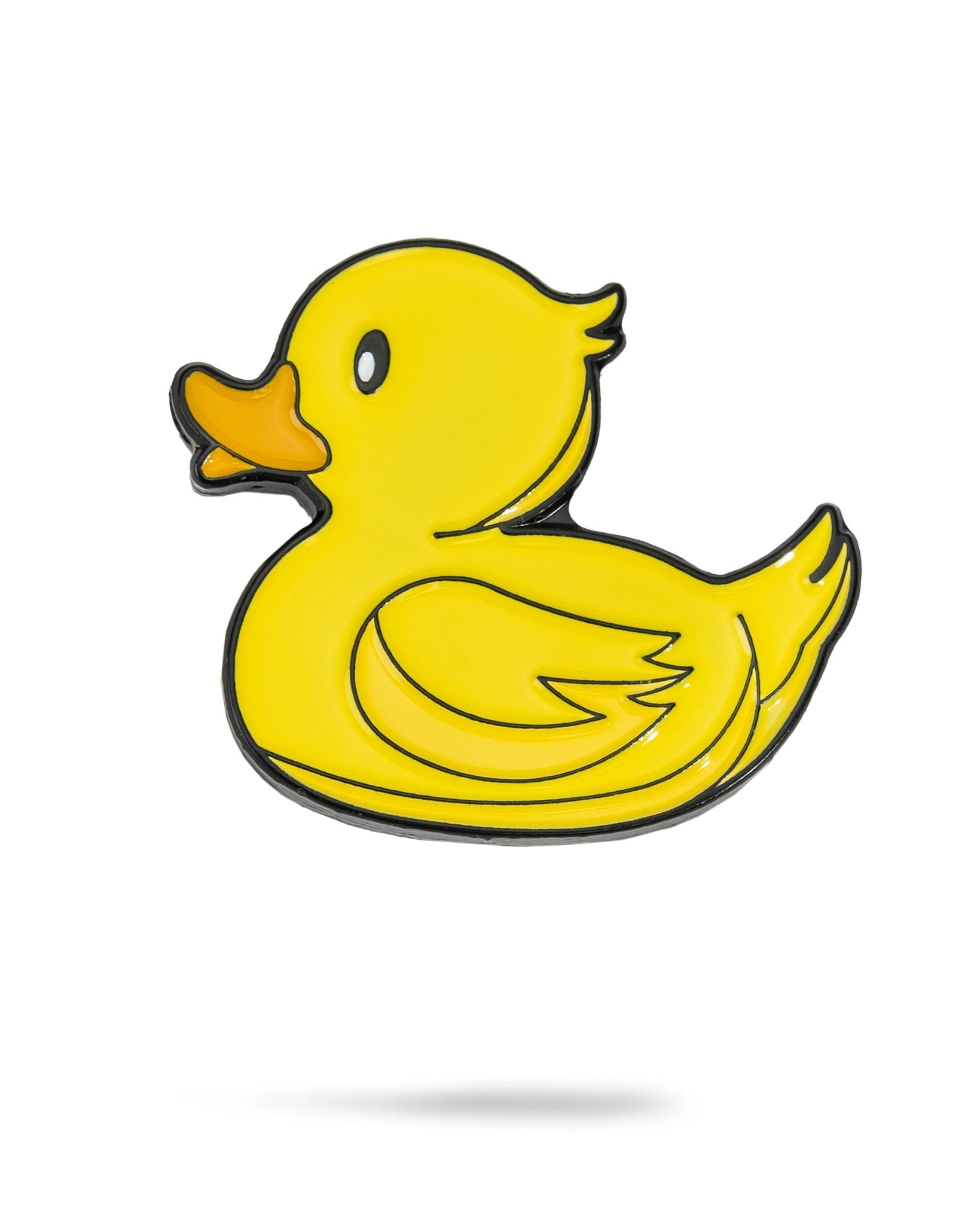 Rubber Ducky Ball Marker featuring a bright yellow design with a playful expression, perfect for marking golf balls.