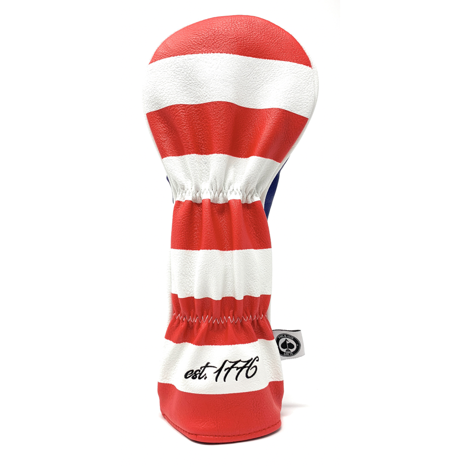 USA Tribute Headcover for Driver - Features an American flag design on a durable material, perfect for golf enthusiasts.