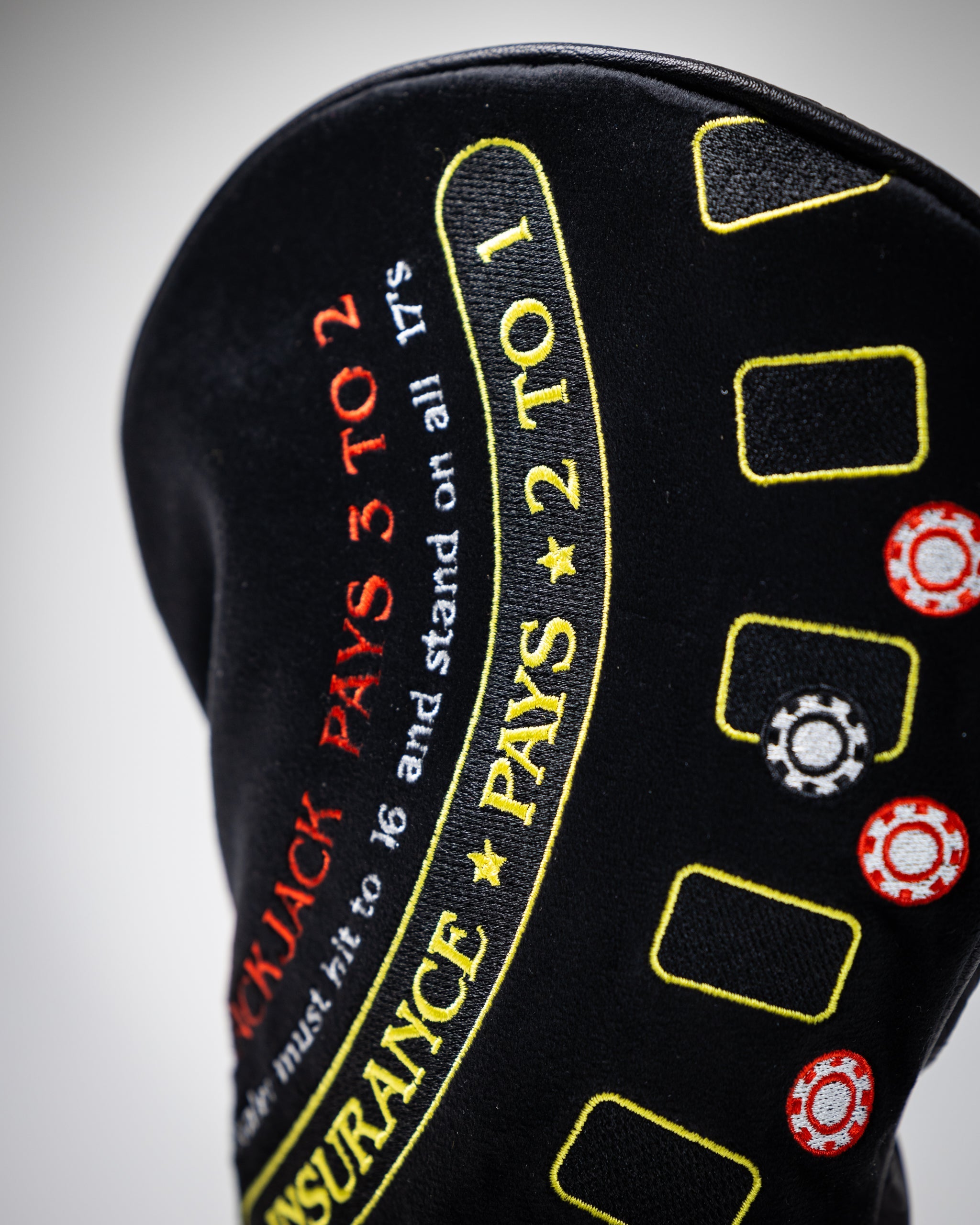 Blackjack driver cover featuring a sleek design and vibrant colors, ideal for protecting golf clubs.