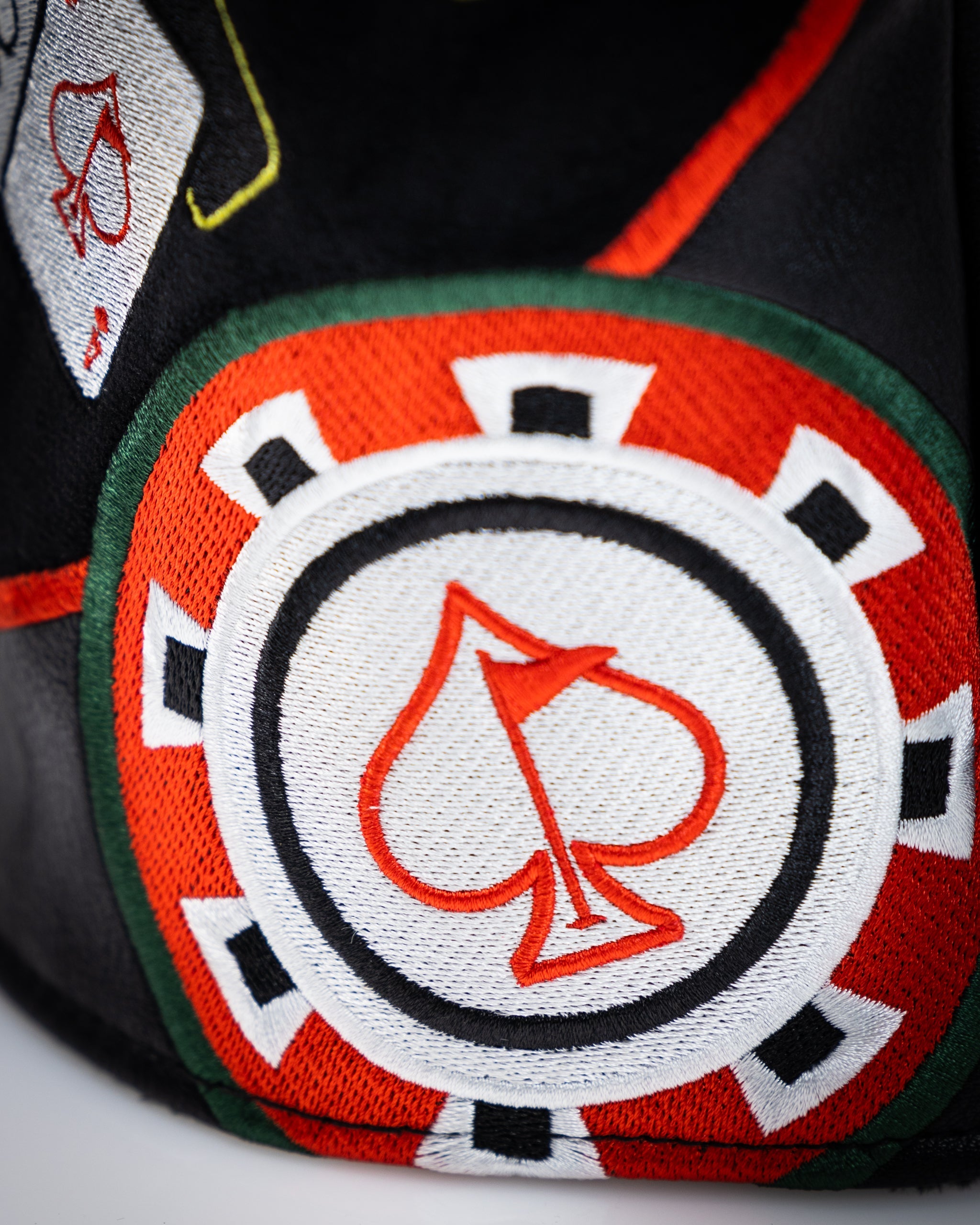 "Blackjack driver cover in black and red with a sleek design, featuring the Blackjack logo."