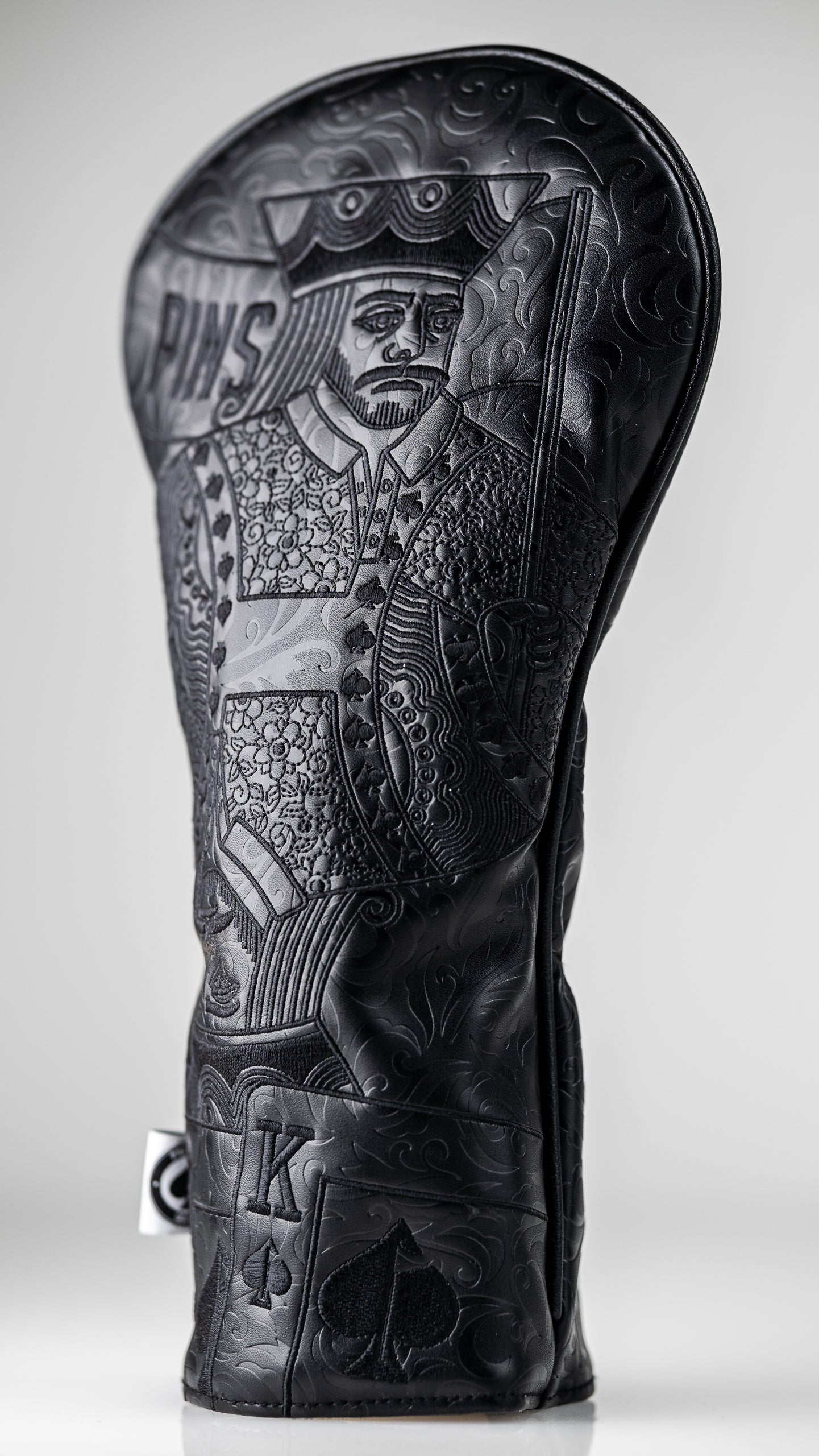 Blackout King of Spades driver cover, featuring a sleek black design with a white spade graphic.