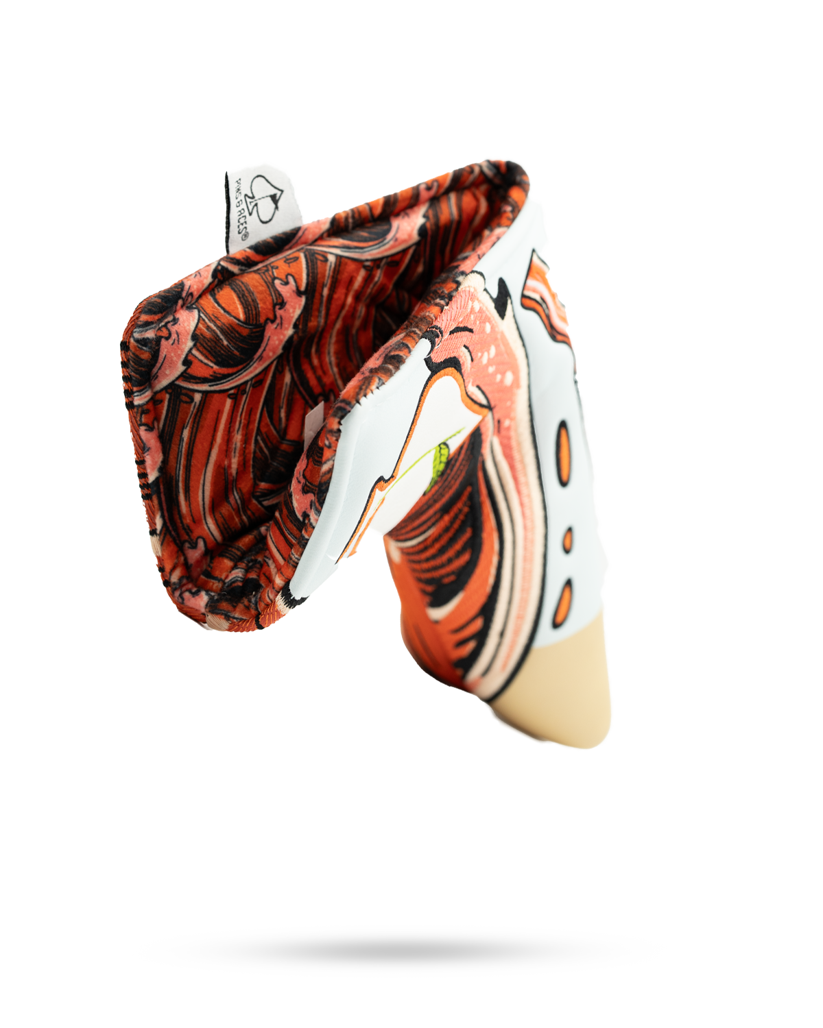 Bold Bloody Mary blade putter cover featuring vibrant graphics and a unique design, perfect for stylish golfers.