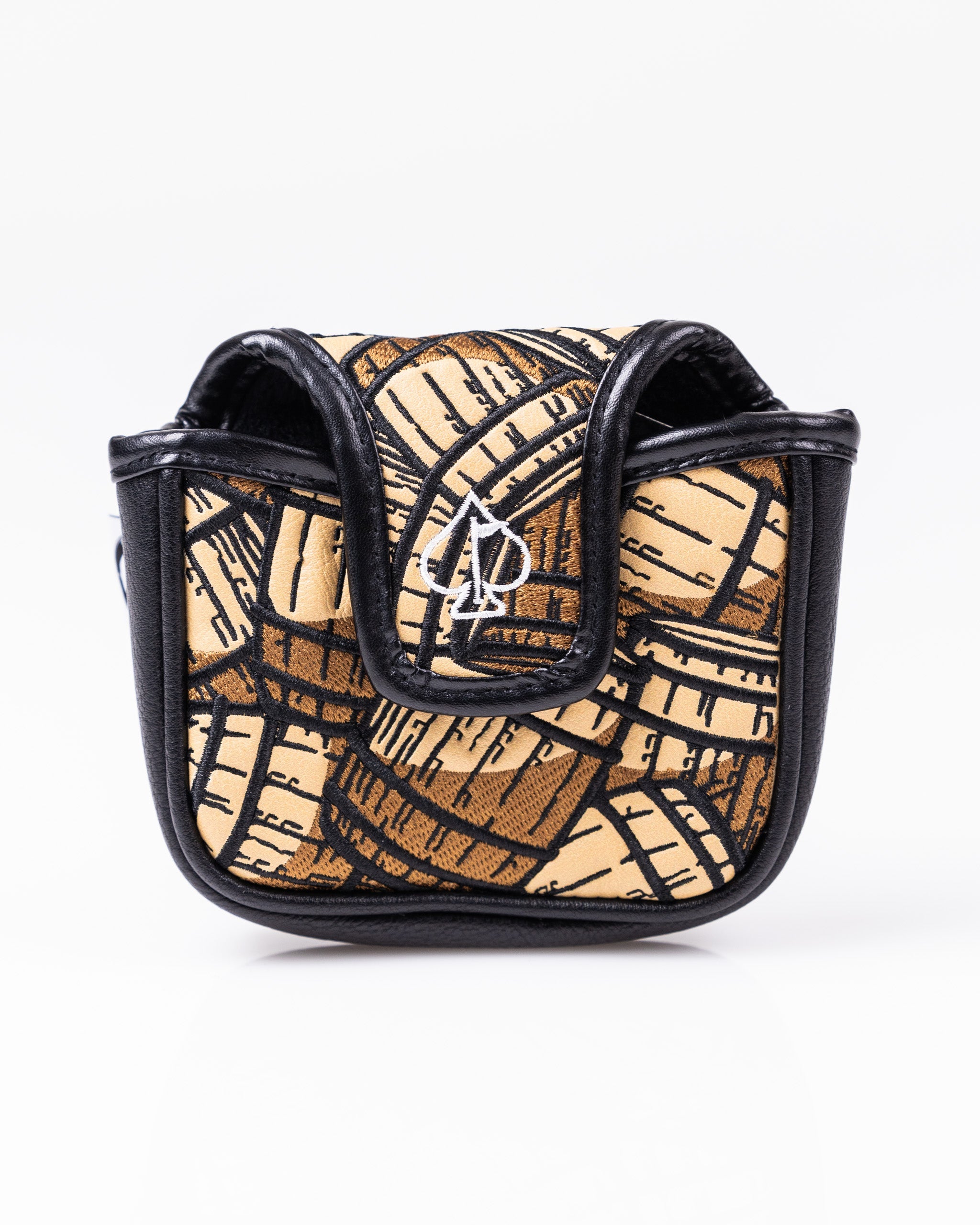 Bourbon Barrel Mallet Cover made from authentic aged bourbon barrel wood, featuring a rustic design with visible grain and texture.