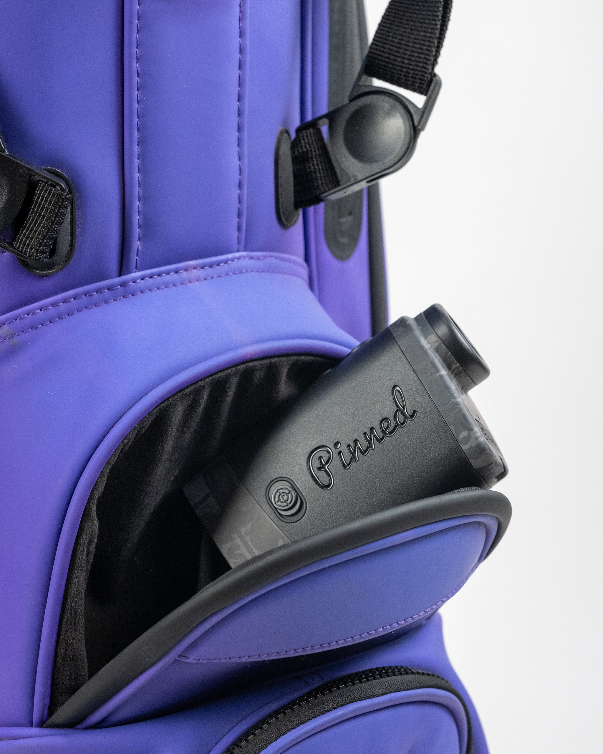 Player Preferred™ Golf Bag in Grape color, showcasing its sleek design and sturdy construction with no visible scuffs.