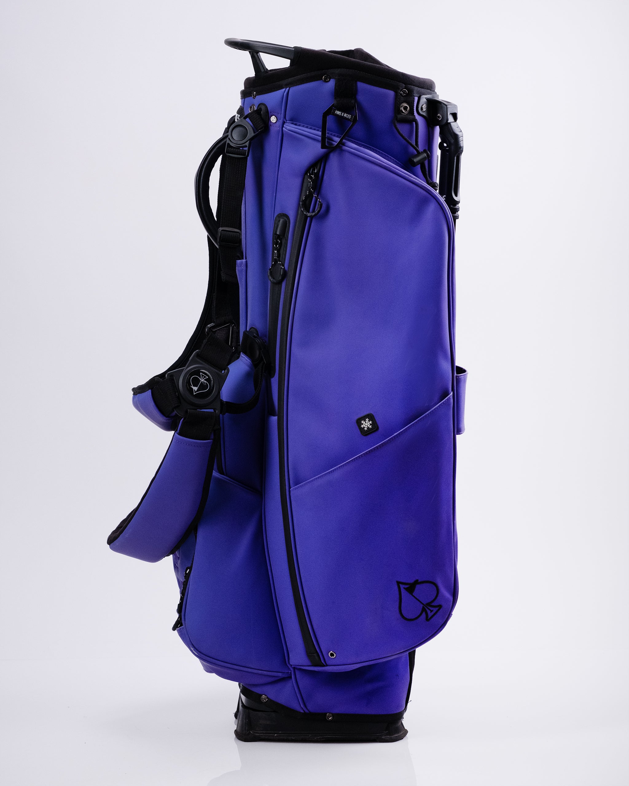 Player Preferred™ Golf Bag in Grape color, featuring sleek design and multiple pockets for storage.