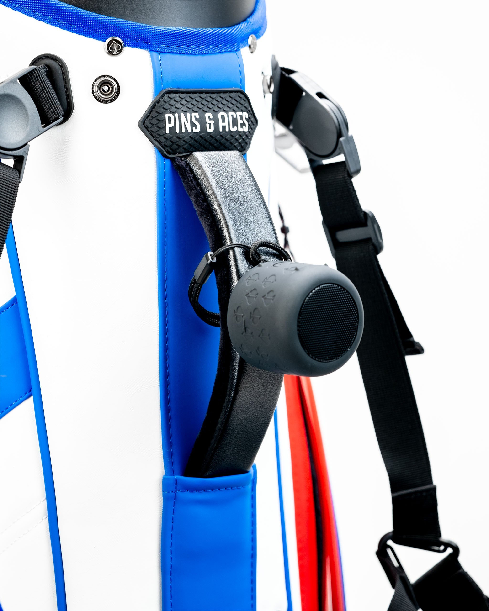 Player Preferred™ Golf Bag featuring a sleek design and multiple pockets, branded "Golf of America". Ideal for carrying golf essentials.