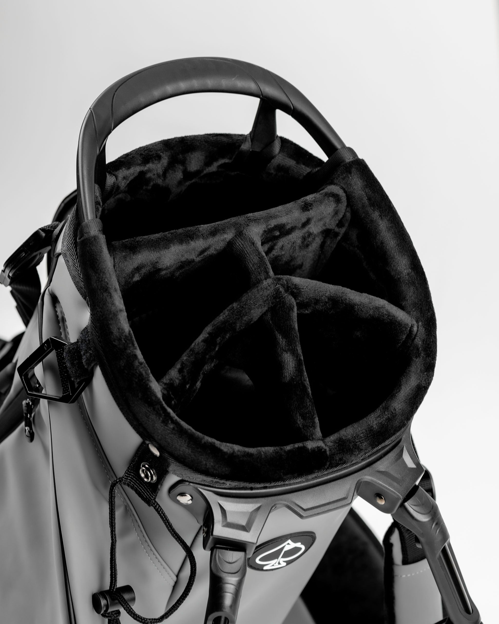 Player Preferred™ Golf Bag in Flat Ash color with water divider and adjustable strap.