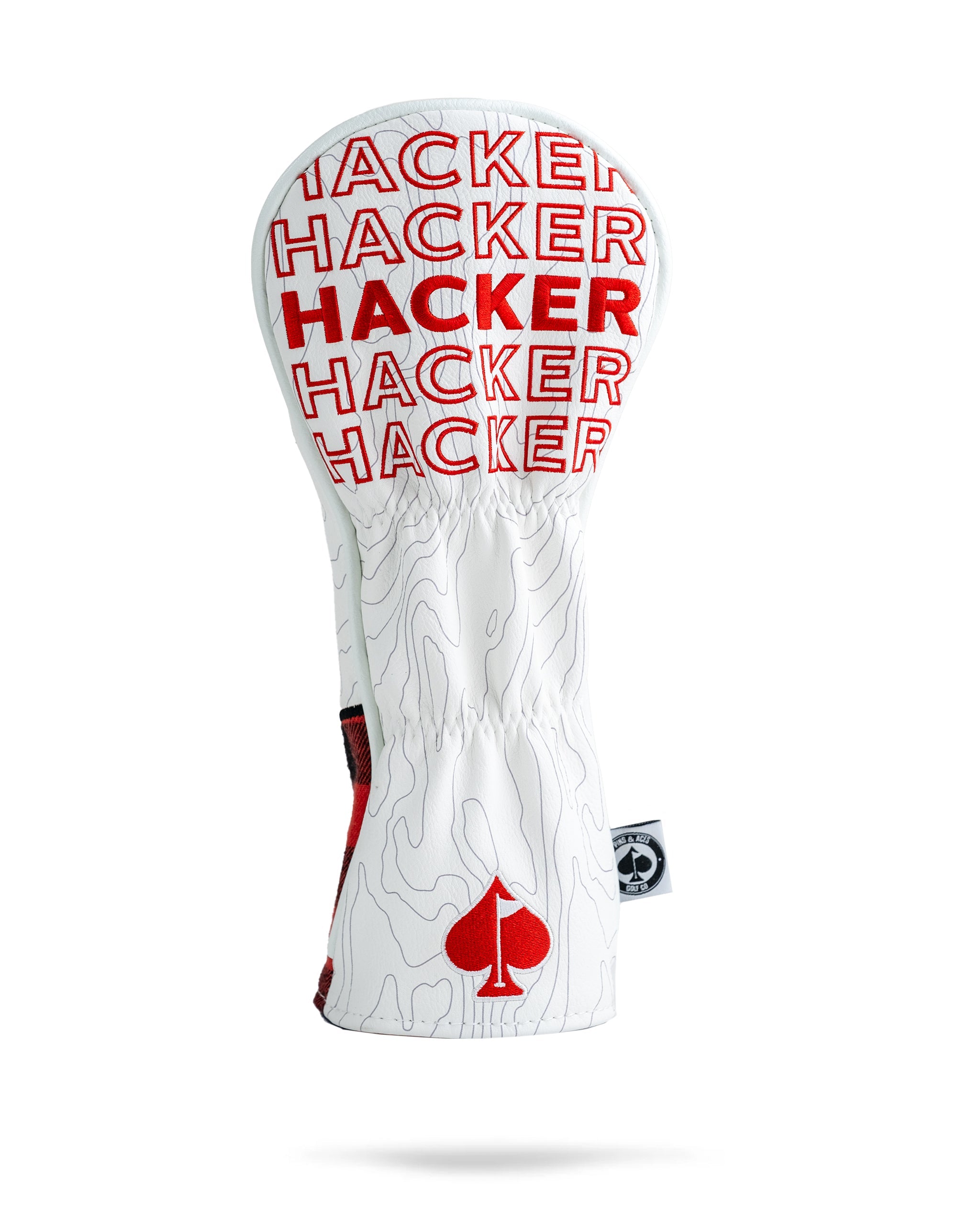 Hacker Fairway golf club head cover featuring a stylish design with bold graphics and a secure fit, ideal for protecting fairway clubs.