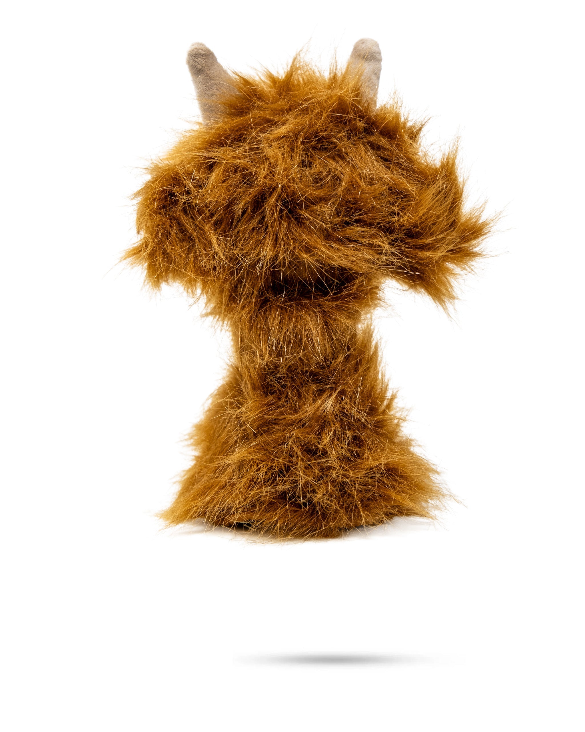 Furry Highland Cow hybrid golf cover with a plush, textured design resembling a Highland cow's face and horns.