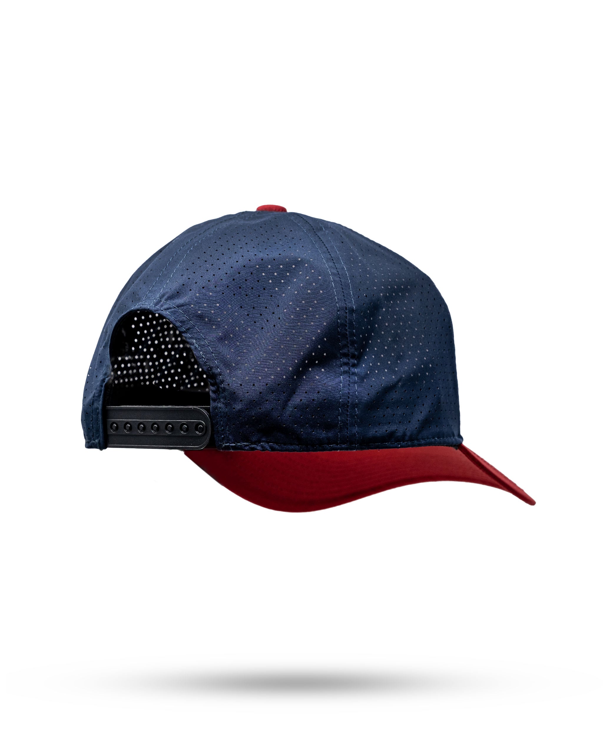 Tradesman Hat - Patriot featuring a traditional trucker design with a patriotic color scheme and adjustable snapback closure.