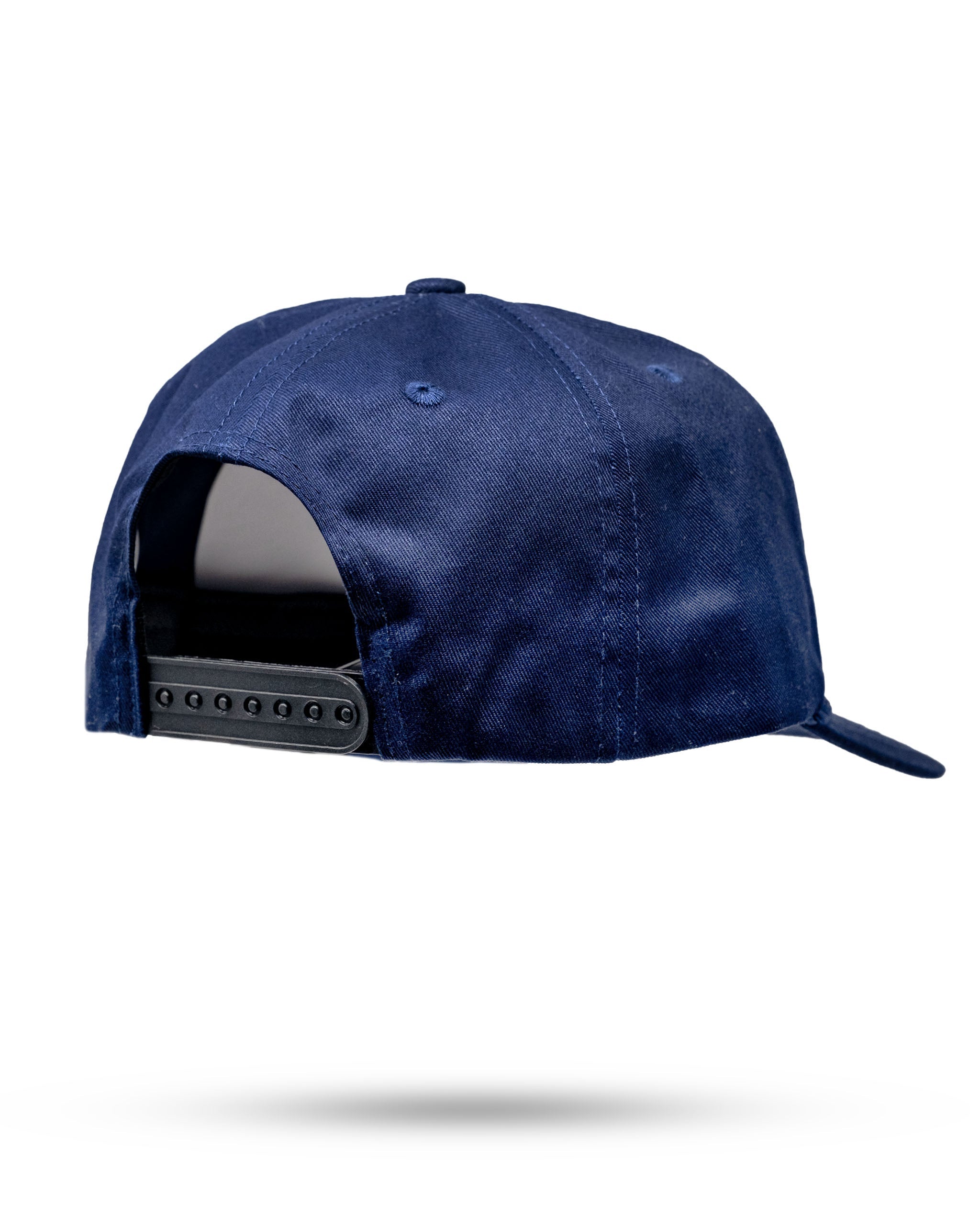 Heritage Rope Hat in Navy featuring a classic trucker style with a rope detail on the front.
