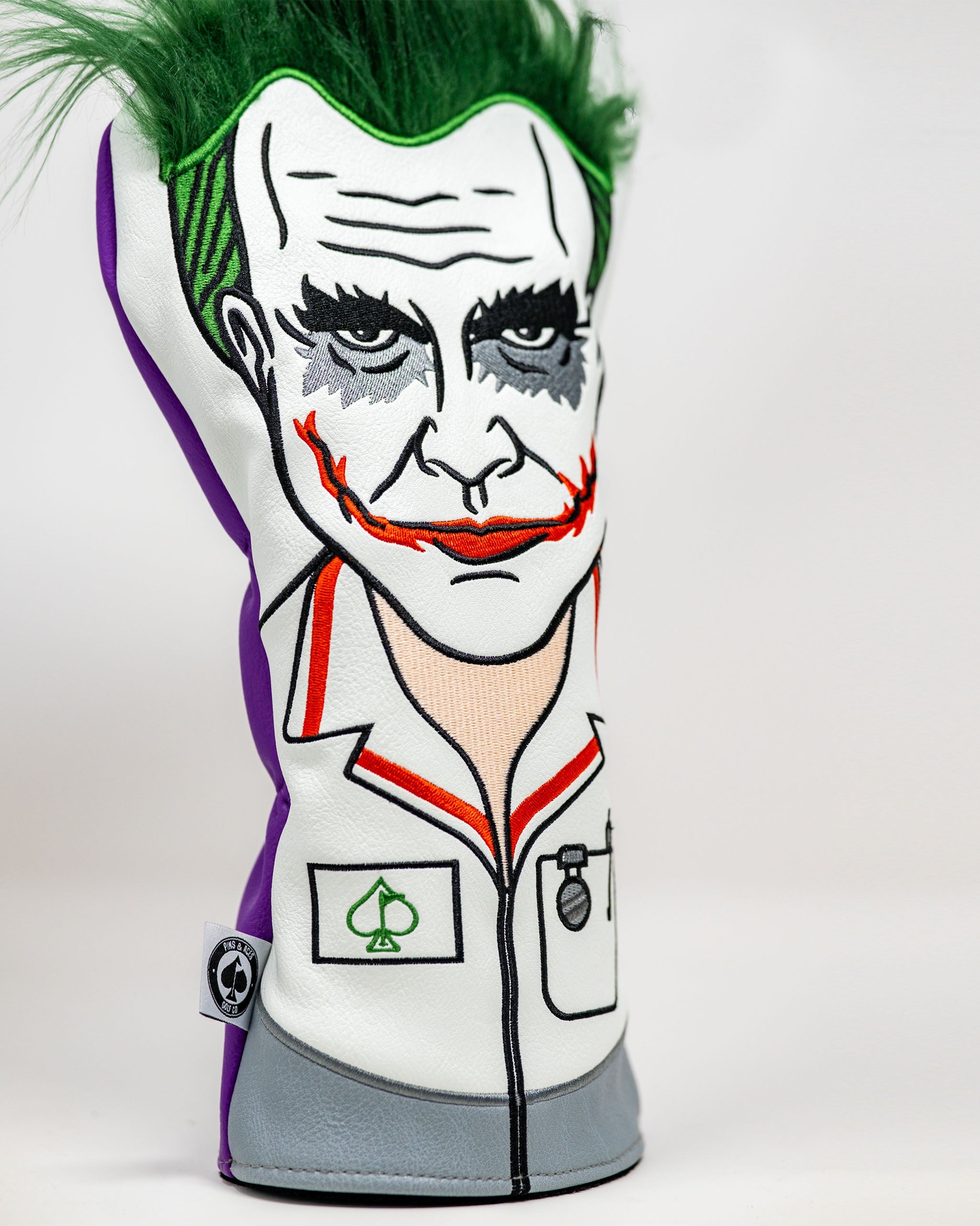 Nurse Joker driver cover featuring a colorful design of the Joker character, ideal for golf enthusiasts.