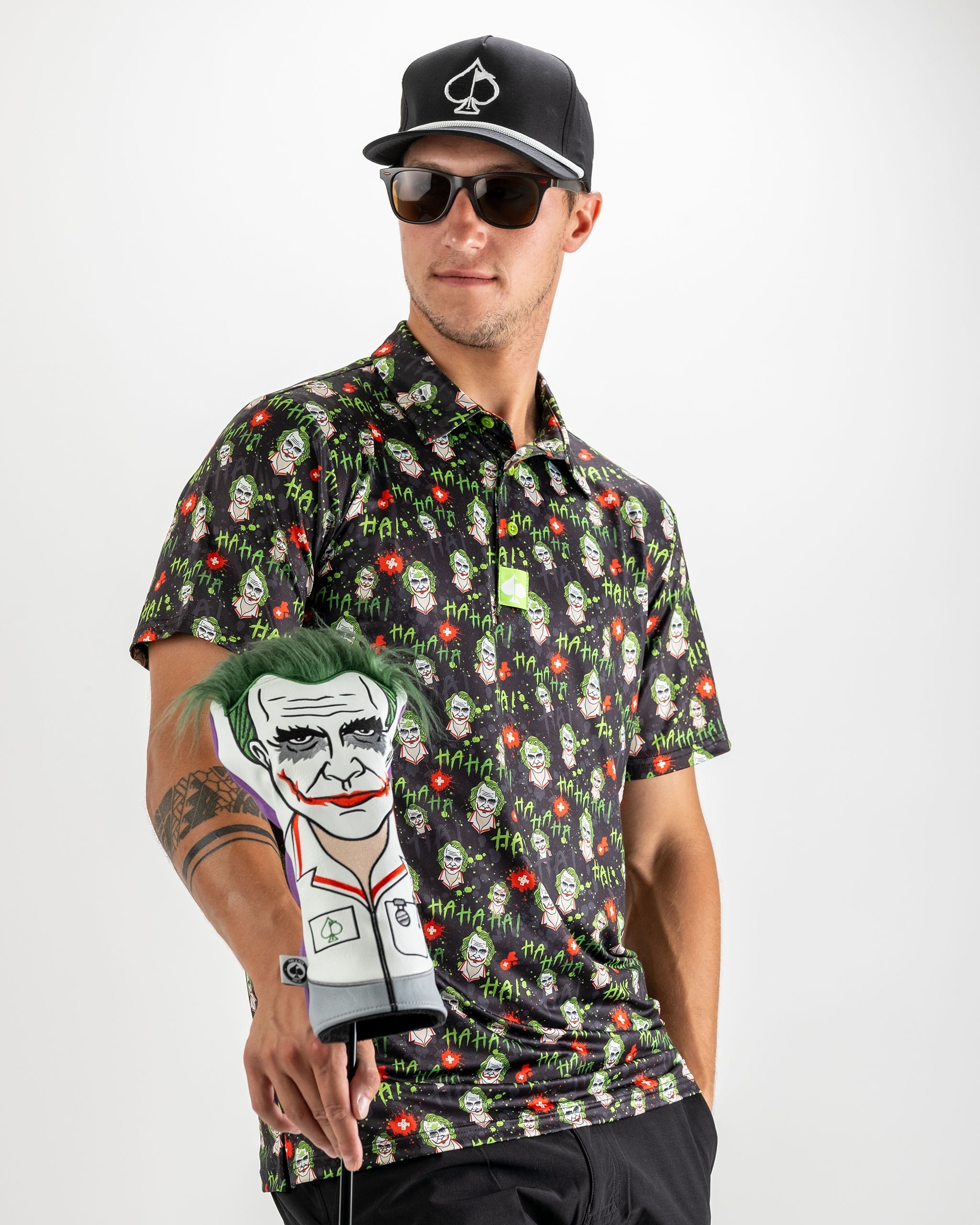 Nurse Joker driver cover featuring a playful graphic of the Joker in a nursing outfit against a colorful background.