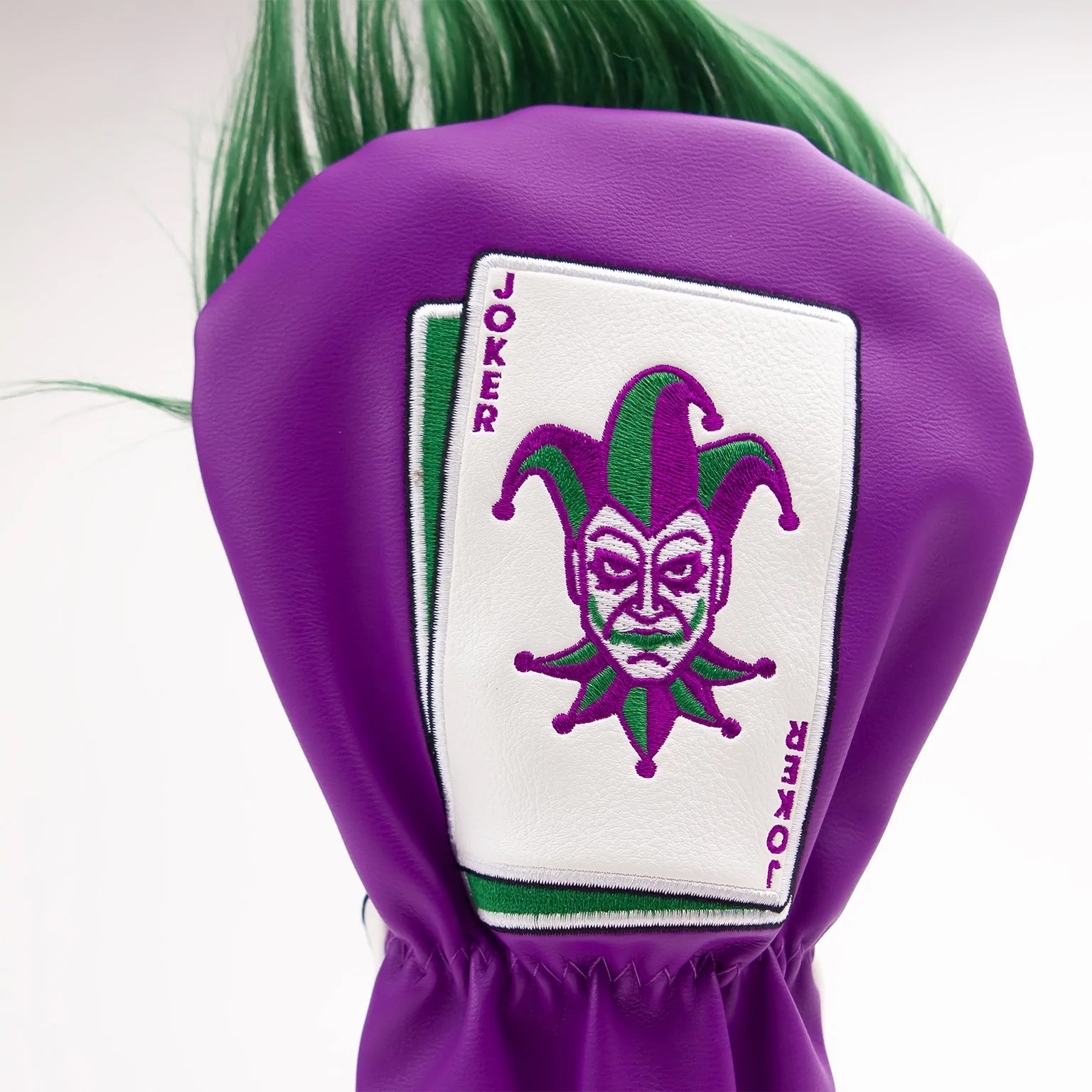 Joker fairway cover showcasing detailed back design and vibrant colors for golf clubs.