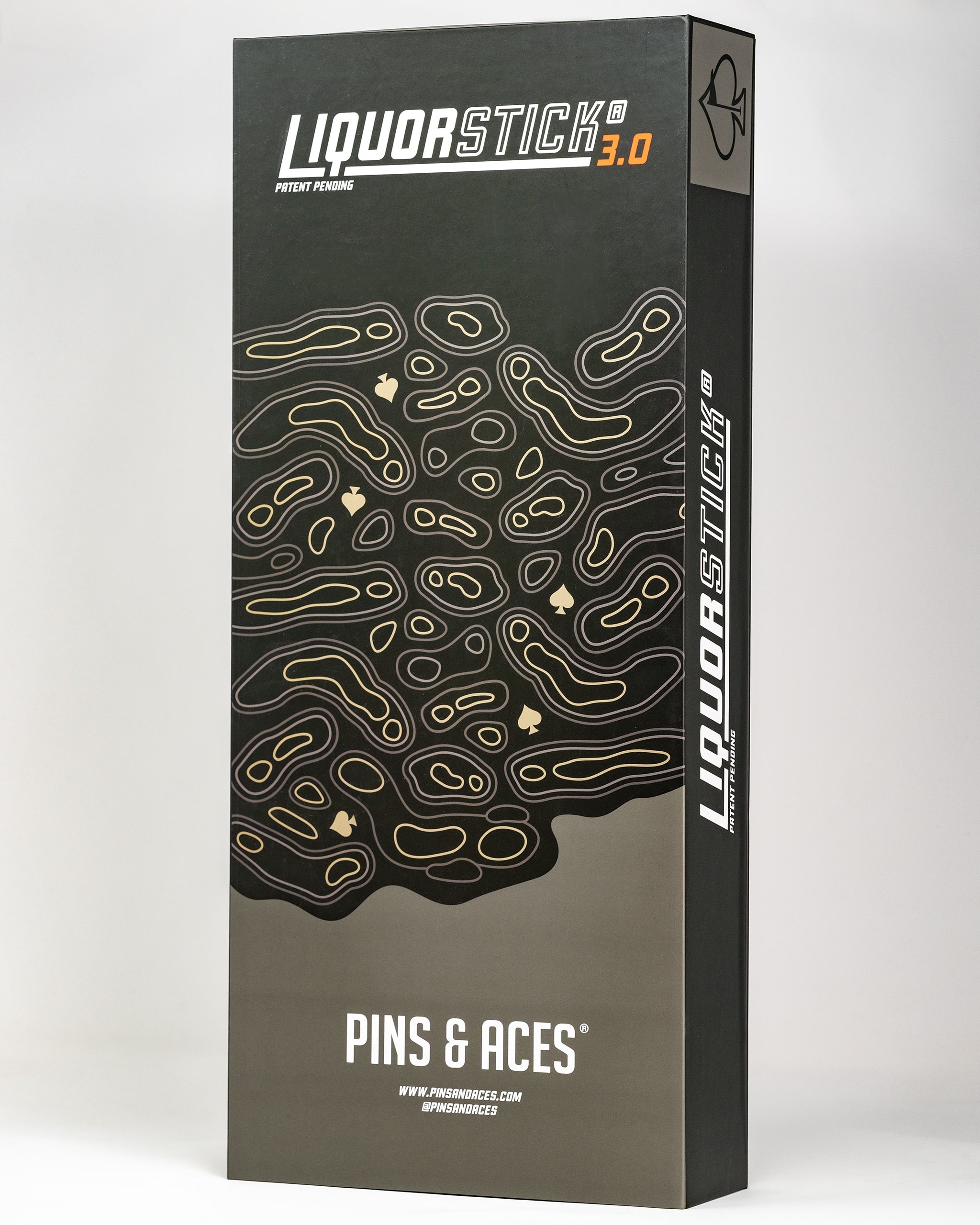 LiquorStick® 3.0 in black, showcasing its sleek design and modern aesthetic.