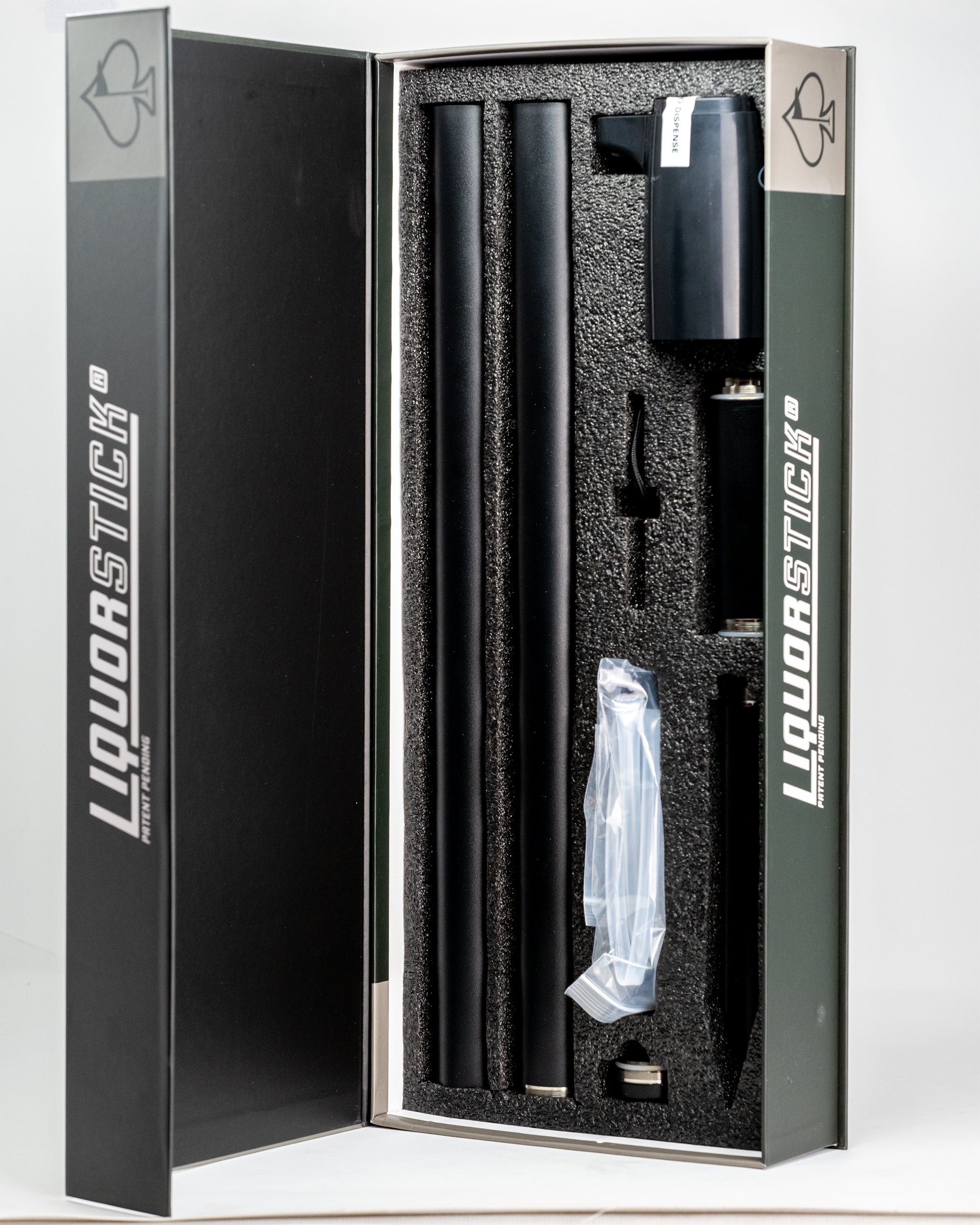 LiquorStick® 3.0 in black, featuring a sleek, modern design with a comfortable grip and easy-to-use functionality.