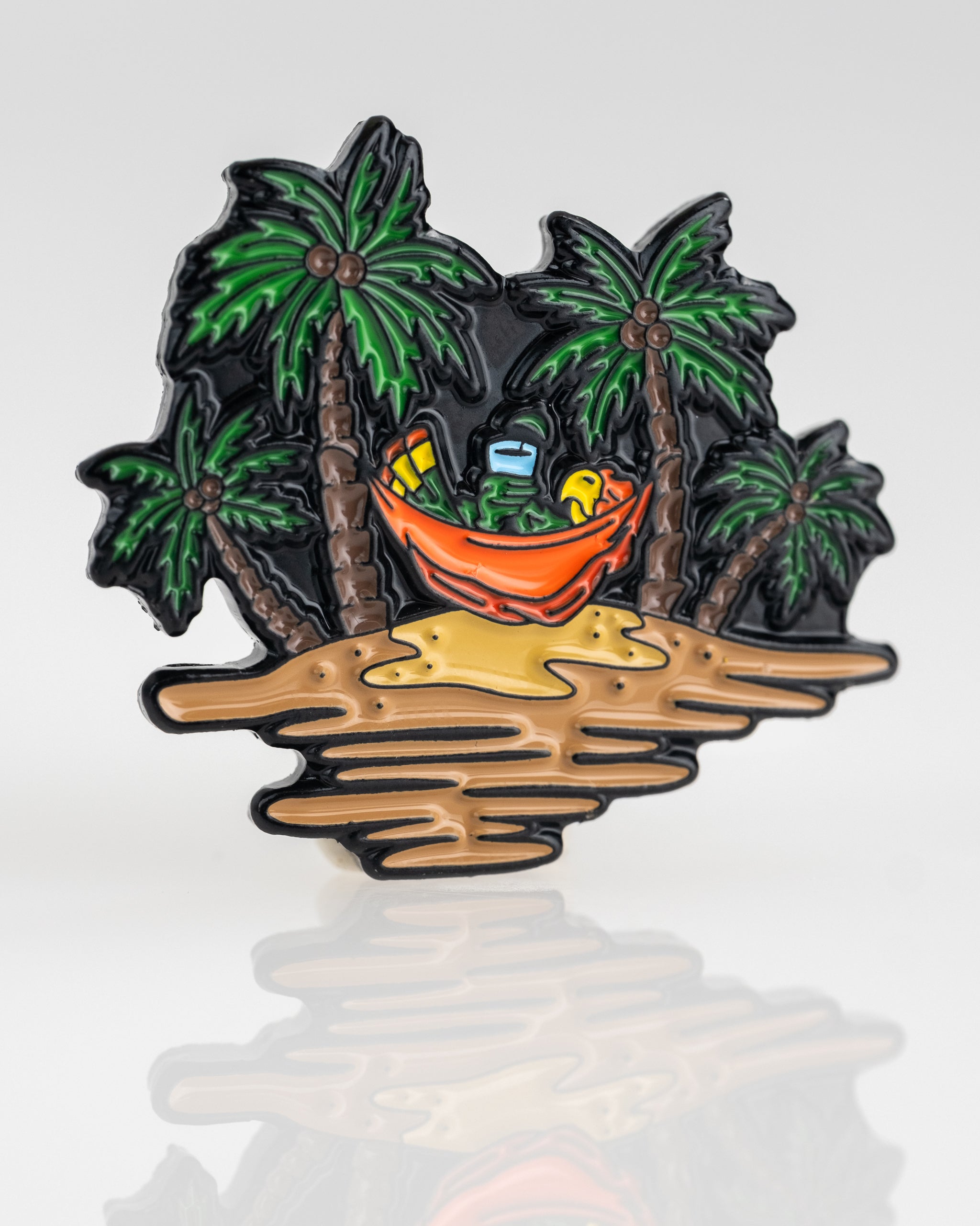 Margaritaville Sleeping Parrot ball marker featuring vibrant colors and detailed design.