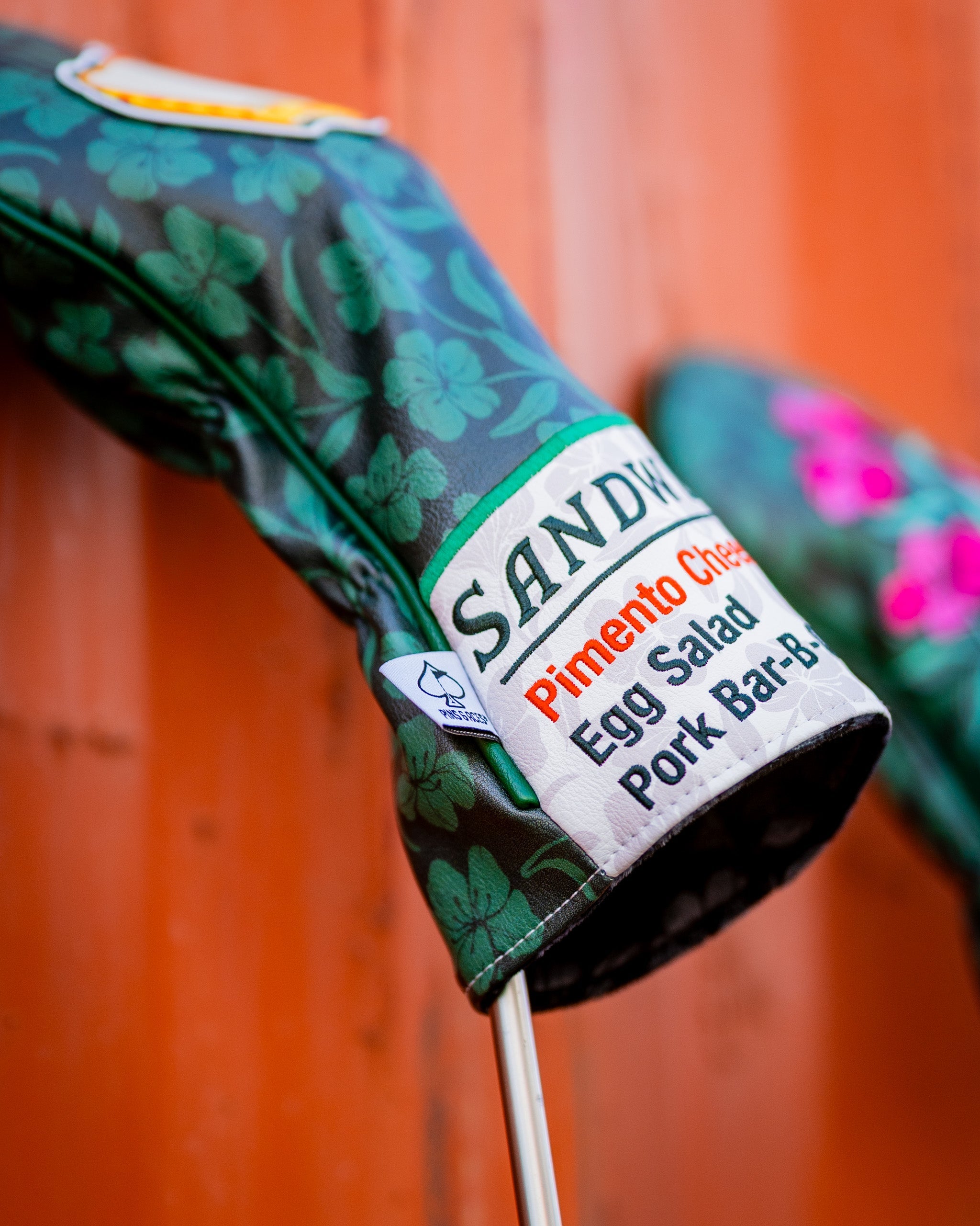 Augusta '25 Driver Cover featuring a stylish design with a vibrant color palette and detailed embroidery.