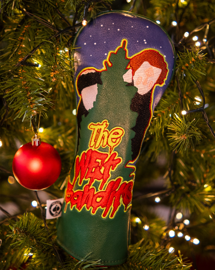 Wet Bandits Fairway Cover featuring a colorful design with iconic characters and festive elements, perfect for unique golf style.