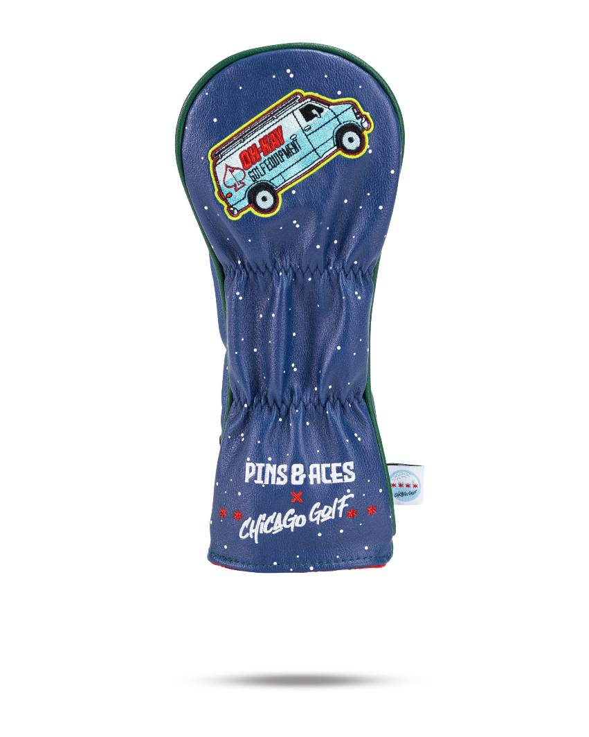 Bold fairway cover featuring a playful design inspired by the Wet Bandits, perfect for golfers who want to stand out.