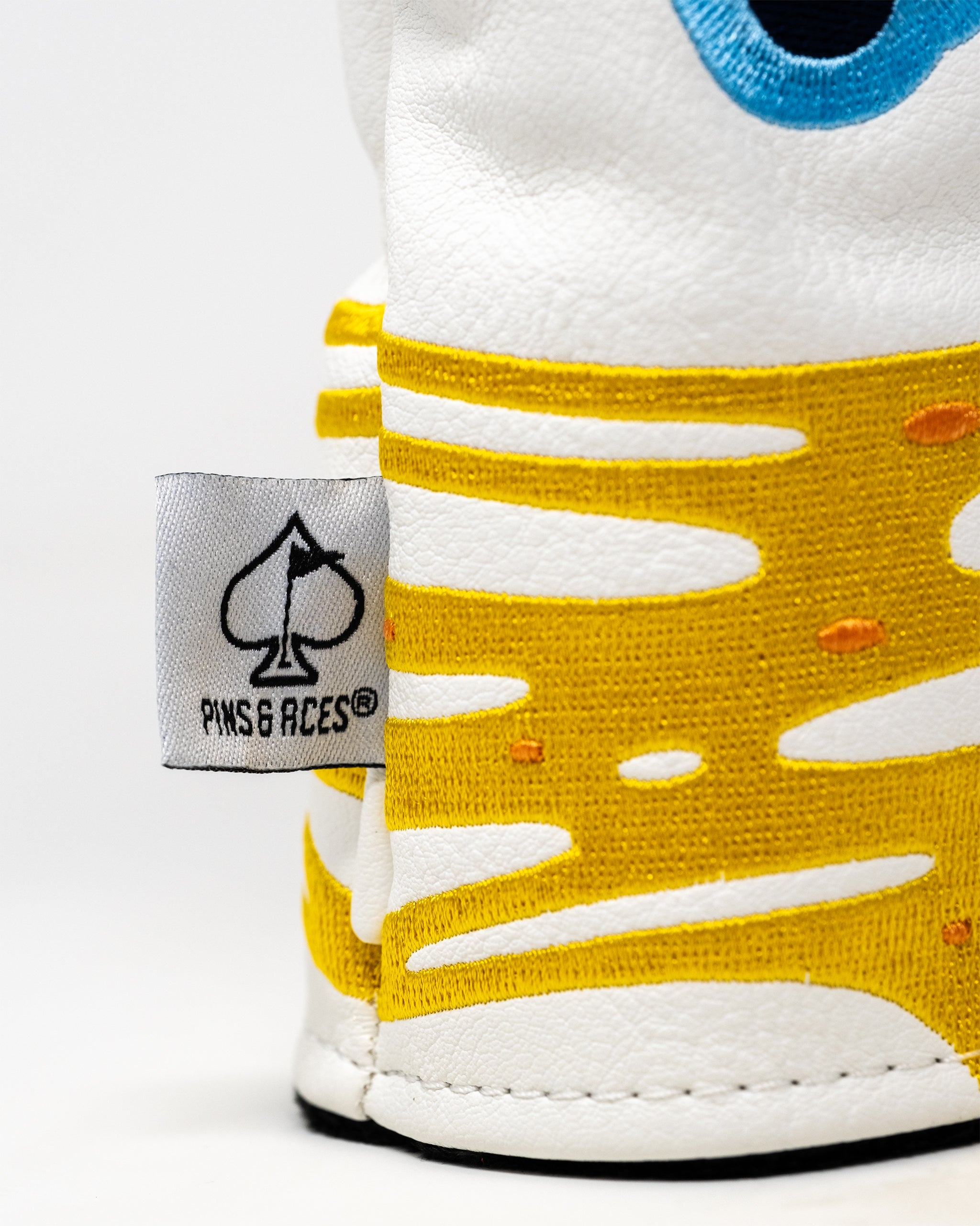 Pizza Hybrid Headcover for golf clubs featuring a vibrant design resembling a pizza slice.