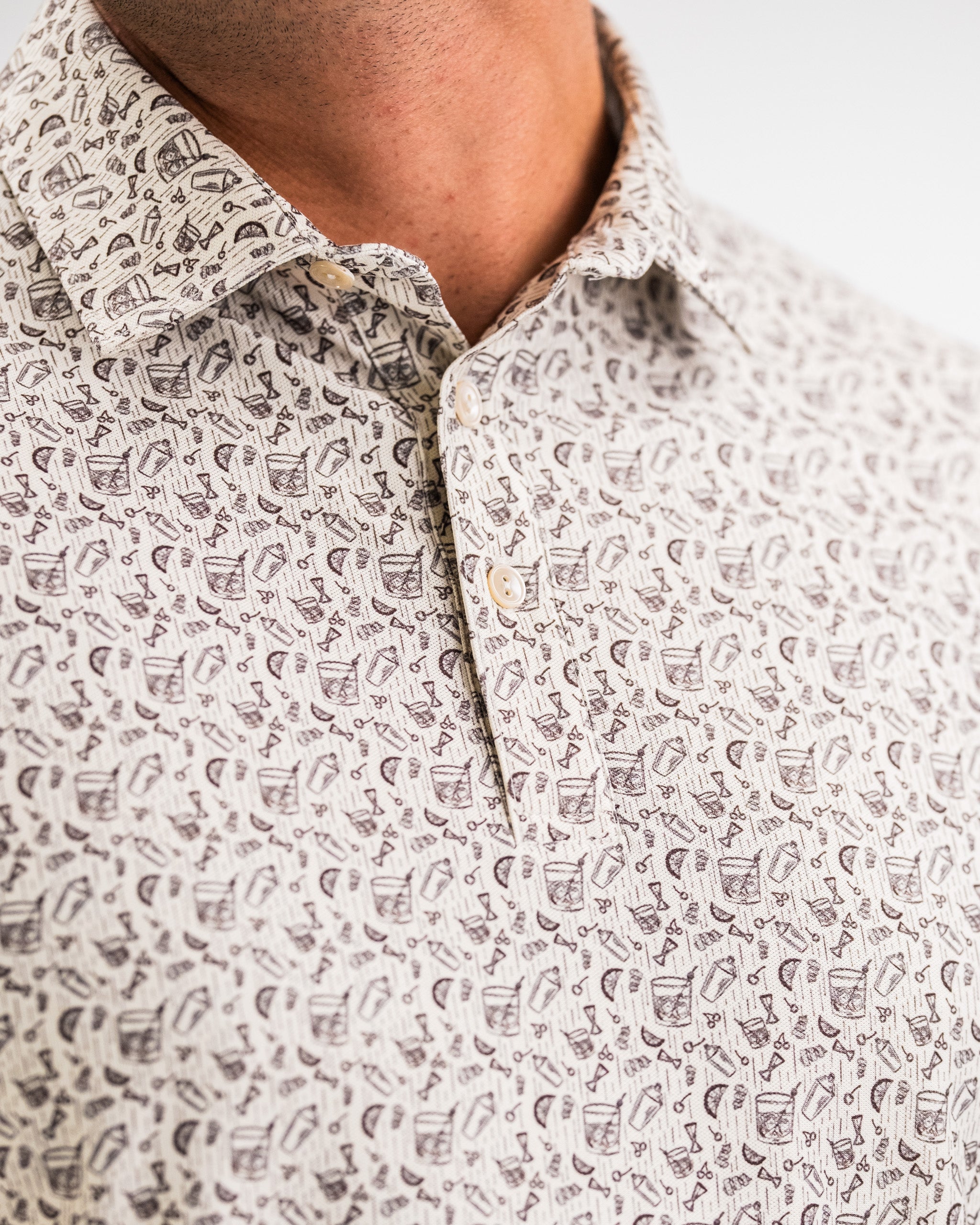 Alt text: "Player Preferred™ Polo in Old Fashioned style, showcasing a classic design with a subtle color palette and comfortable fit."