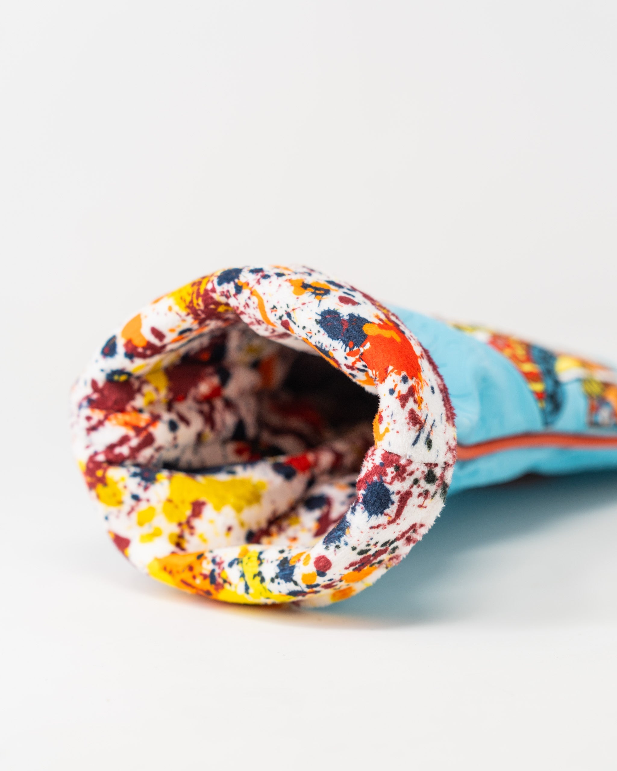 Orange Crush King of Spades driver cover featuring a vibrant orange and black design with a spade graphic, ideal for golf enthusiasts.