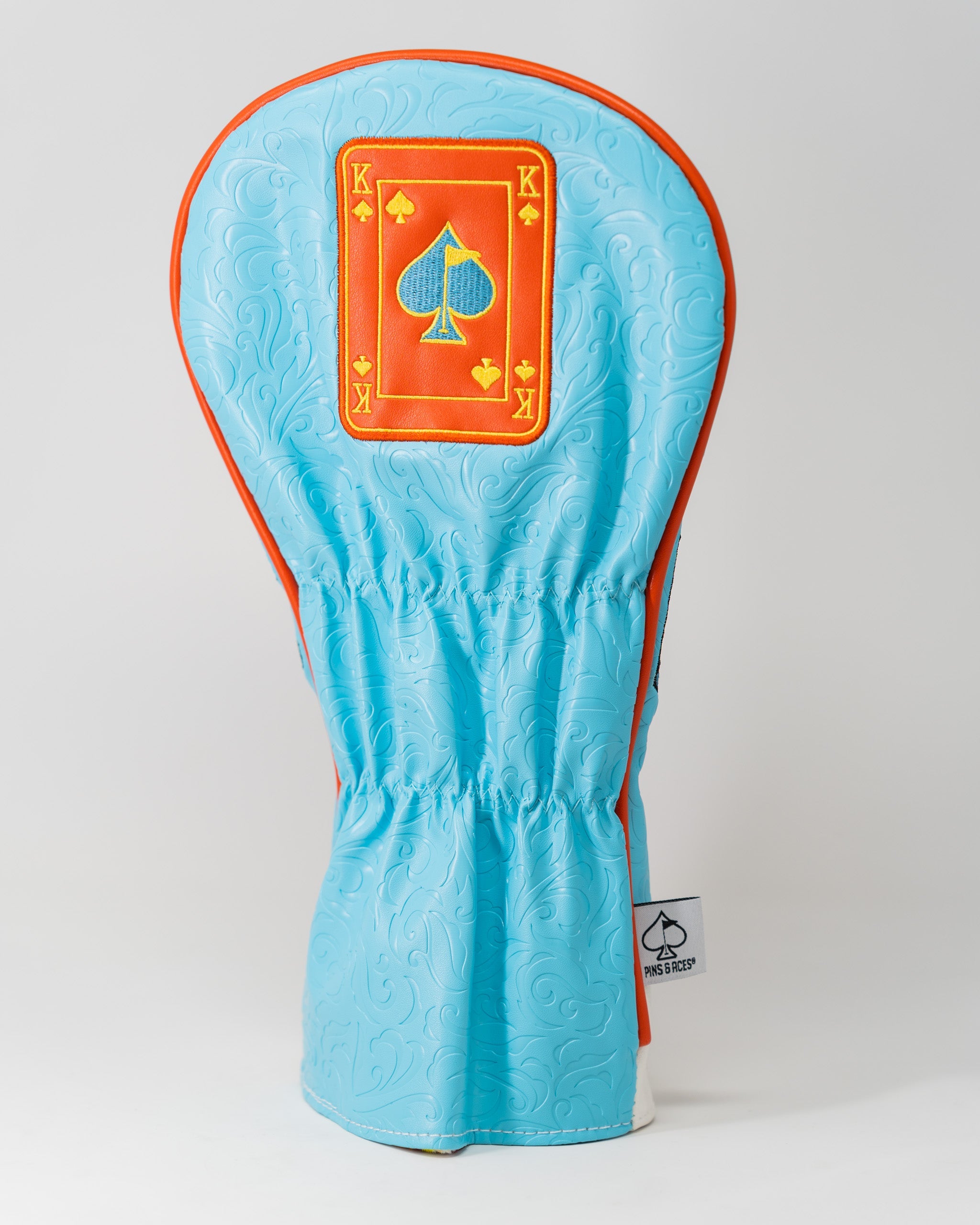 Orange Crush King of Spades driver cover featuring vibrant colors and a playing card design.