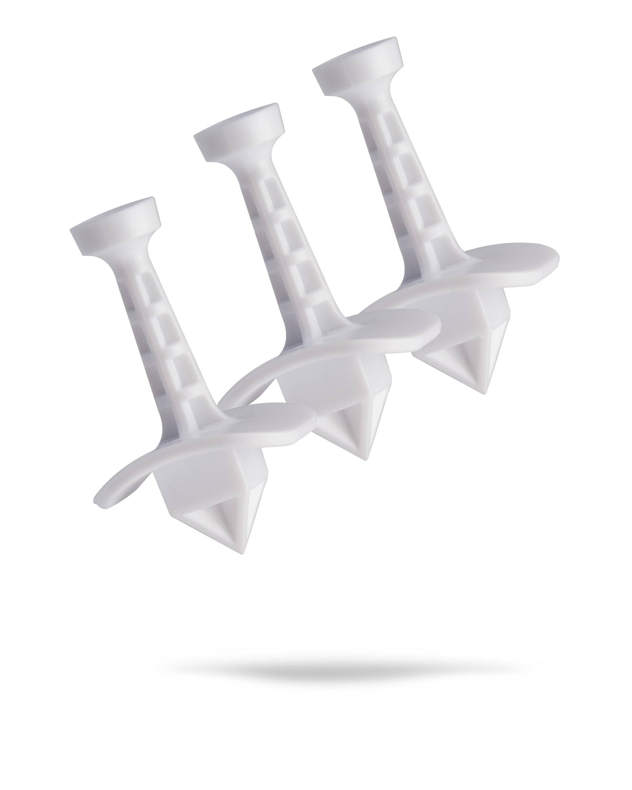 Shottee Golf Tee - White 3 Pack, featuring three durable white golf tees designed for optimal performance on the course.