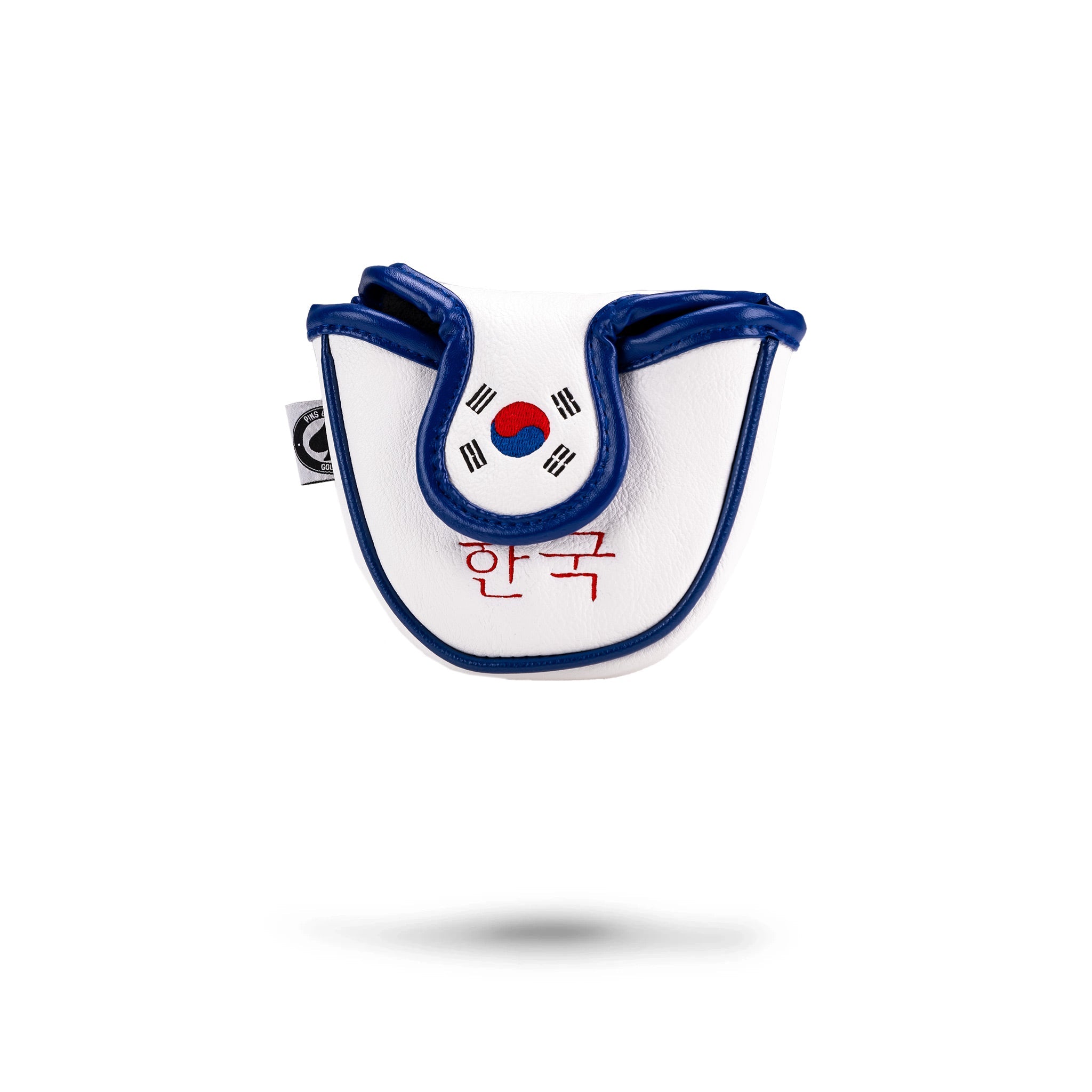 South Korea mallet putter cover featuring a vibrant design and protective padding.
