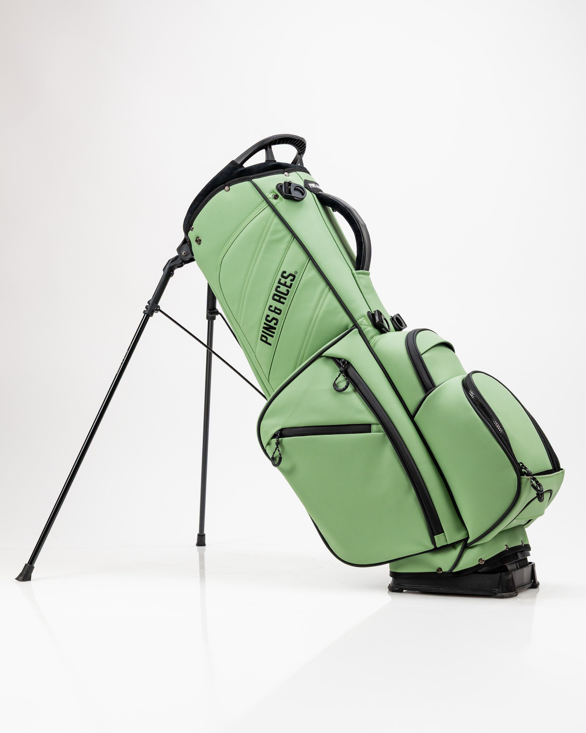Alt text: Player Preferred™ Golf Bag in Sage color, featuring multiple pockets, a padded strap, and an ergonomic design for easy carrying on the golf course.