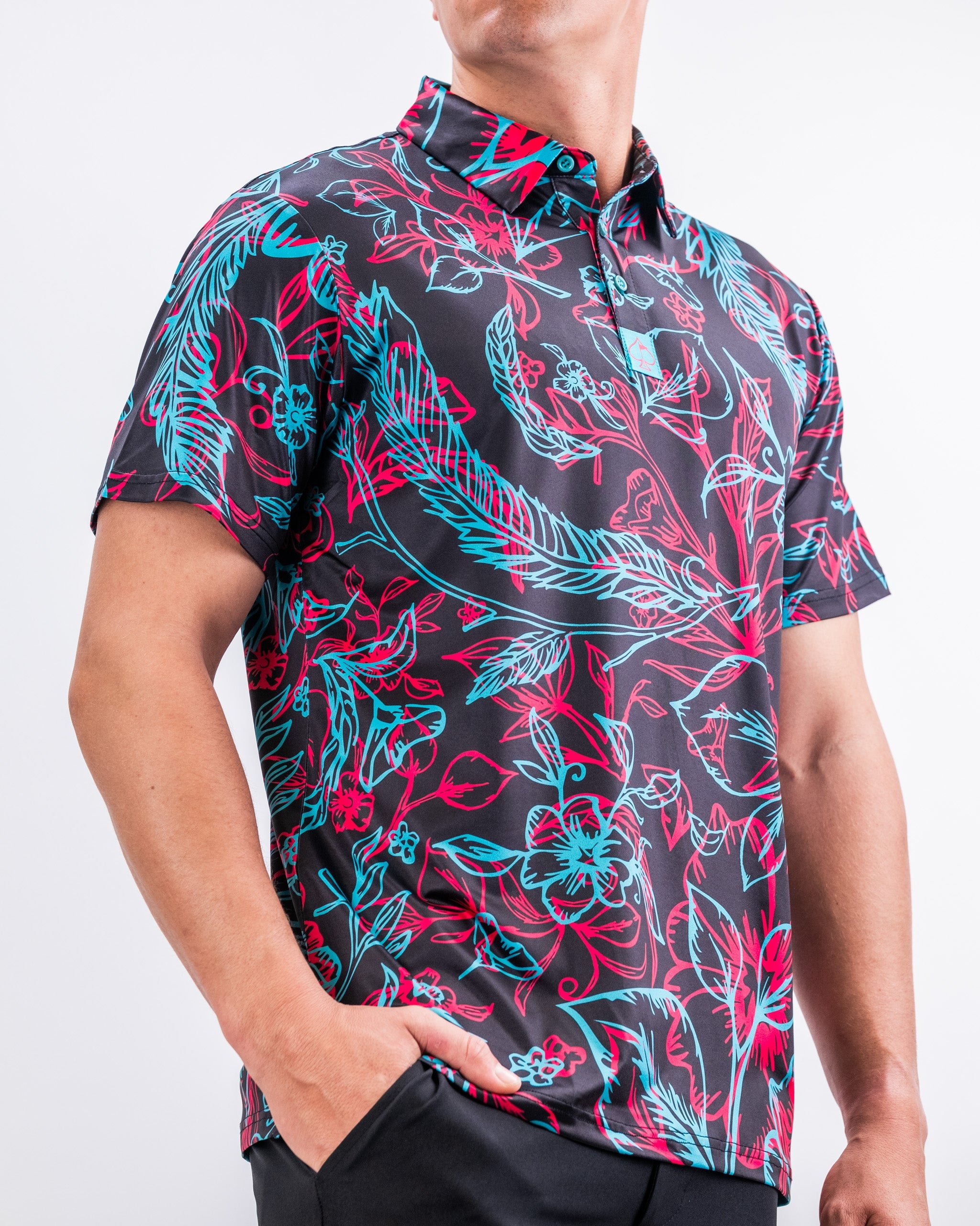 Cabo Electric men's spring fashion outfit featuring a stylish shirt and comfortable pants against a neutral backdrop.