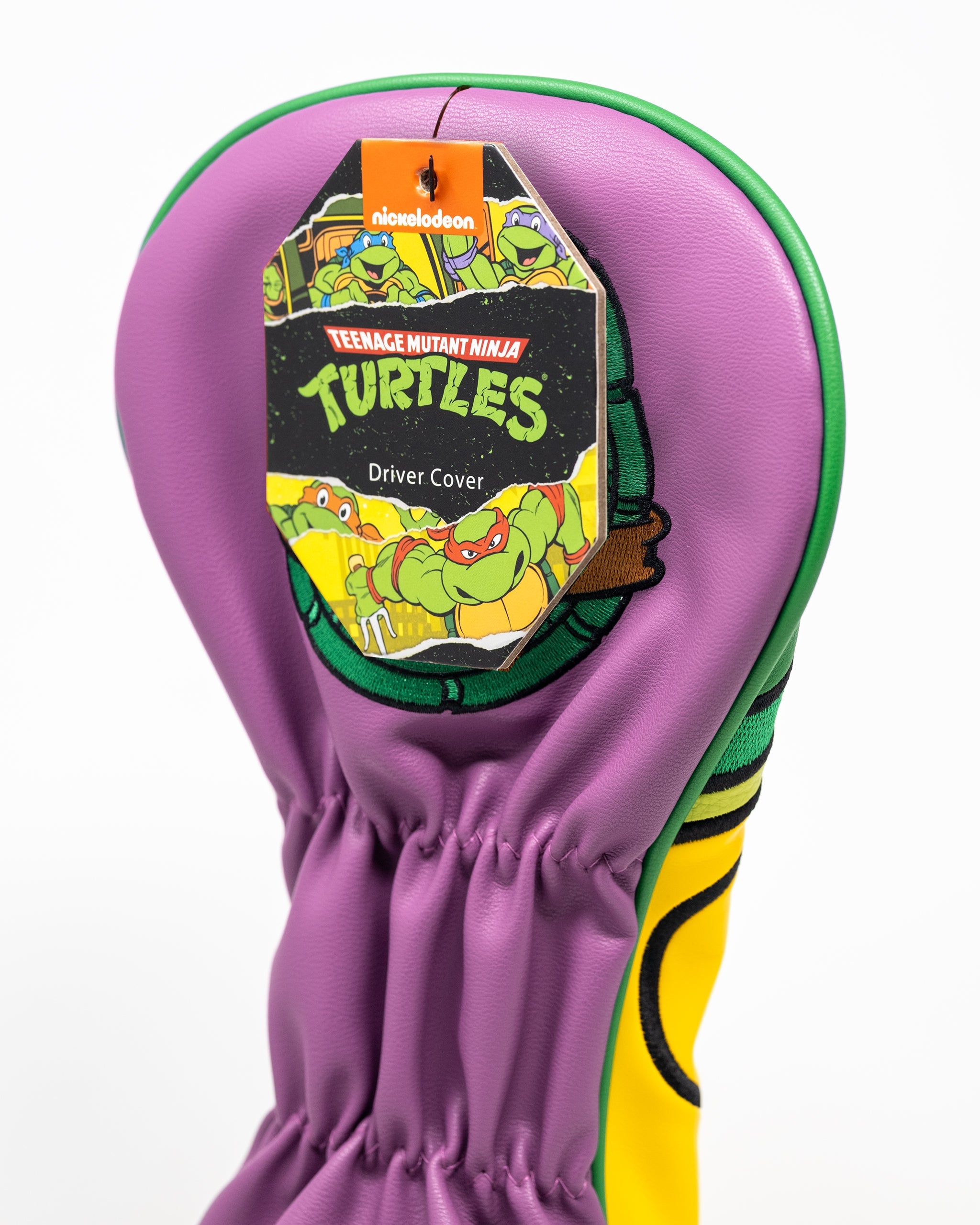 TMNT Donatello driver cover featuring a purple design and character detailing.