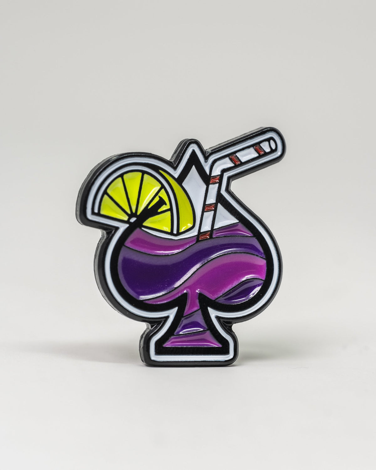 Transfusion Spade Ball Marker featuring a spade design in a sleek gold finish.