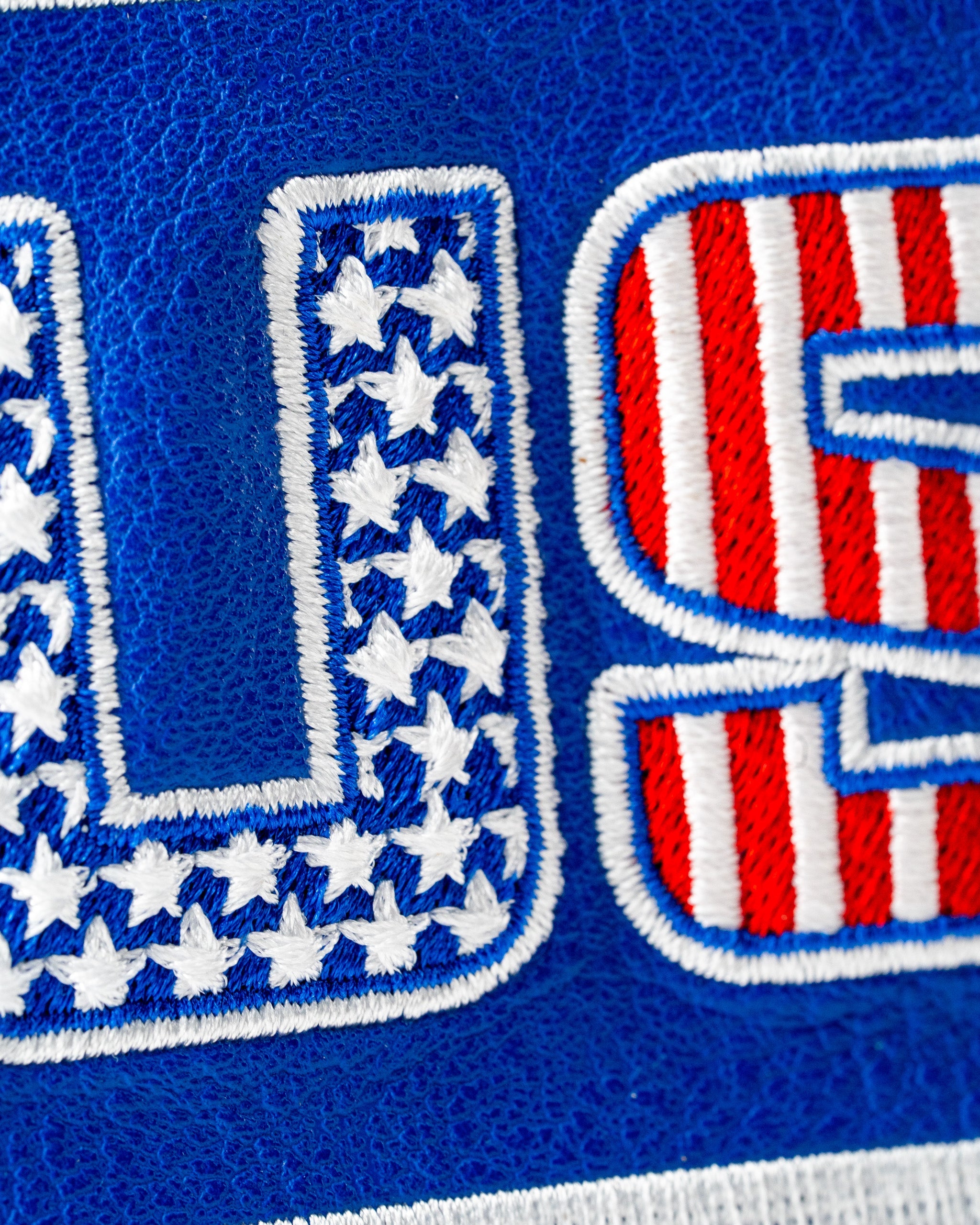 USA Tribute 2.0 center shaft mallet putter cover featuring bold red, white, and blue embroidery with star accents.