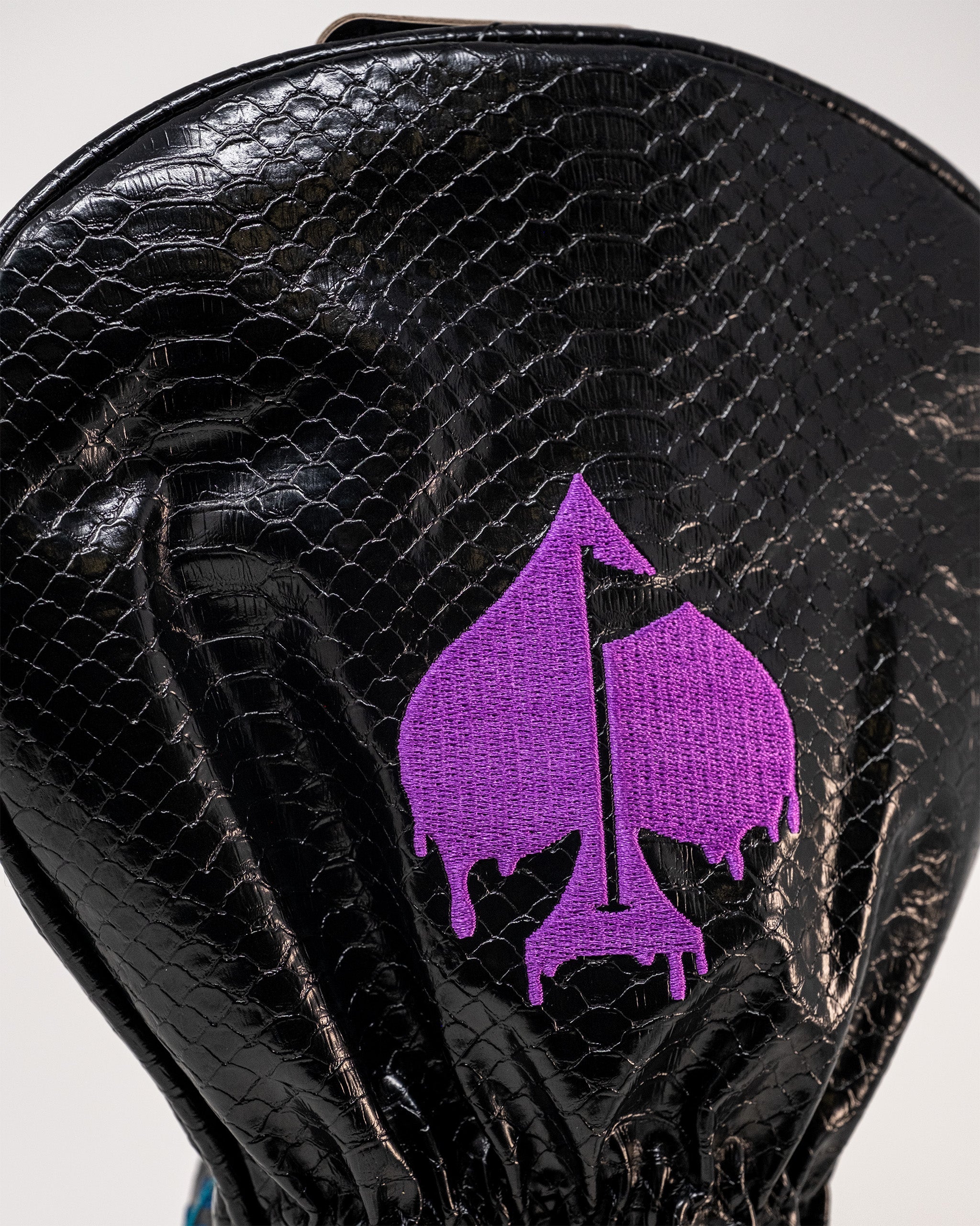 Venom Driver Cover featuring a vibrant design with the character Venom, complete with sharp teeth and a glossy finish.