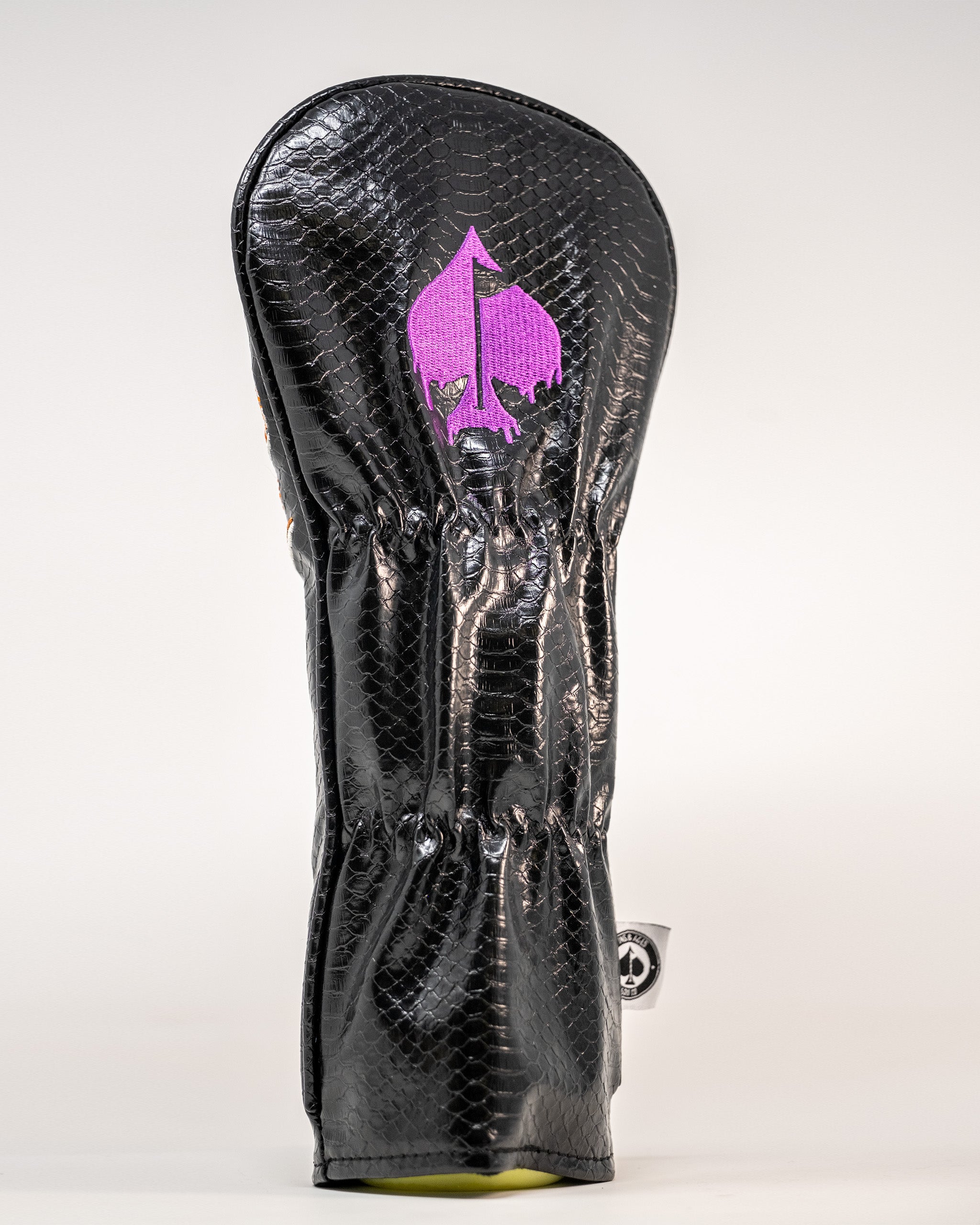 Venom Fairway Cover featuring a sleek black design with venomous green detailing and logo, perfect for golf club protection.