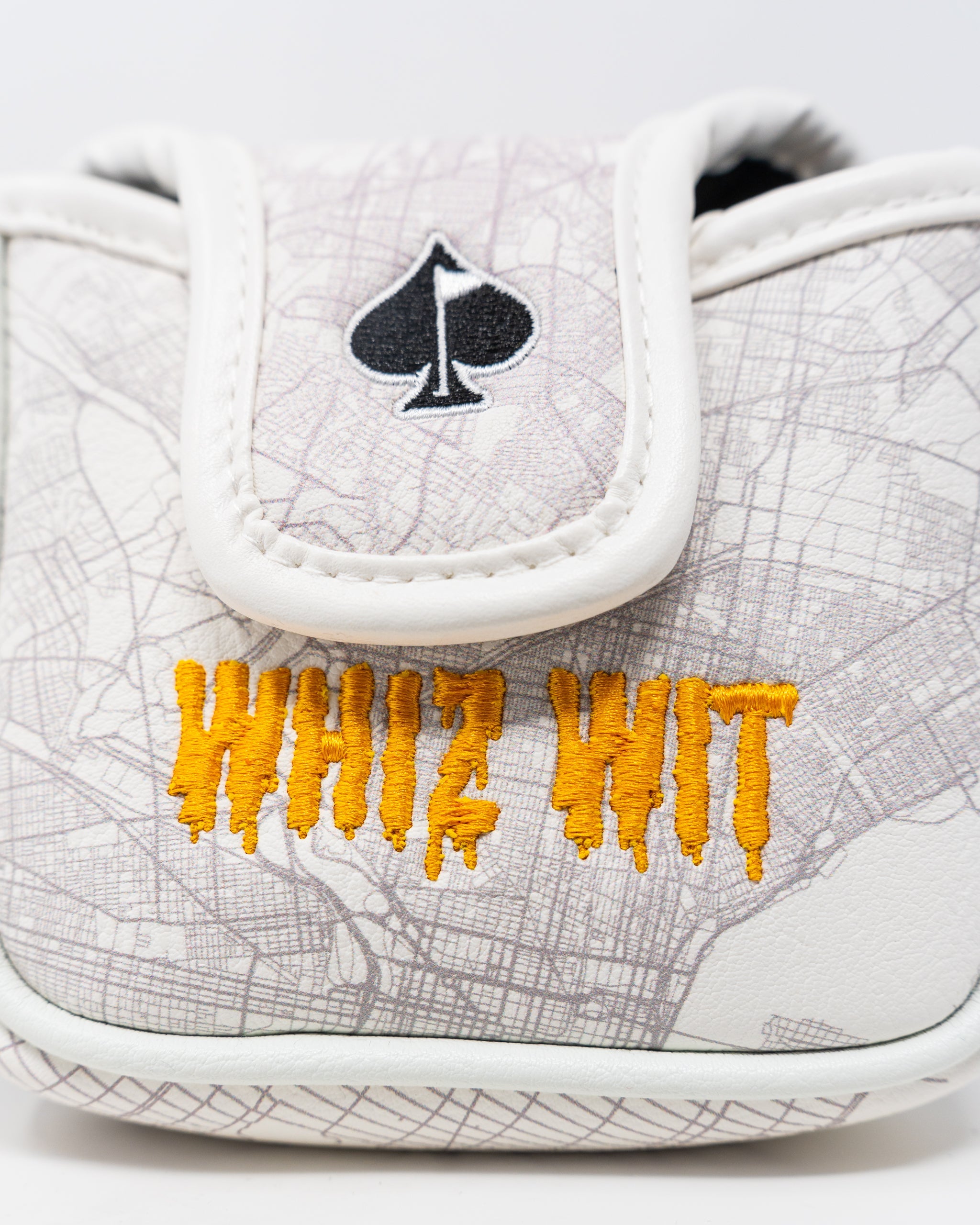 Whiz Wit Mallet Cover featuring a vibrant design and durable material for golf club protection.