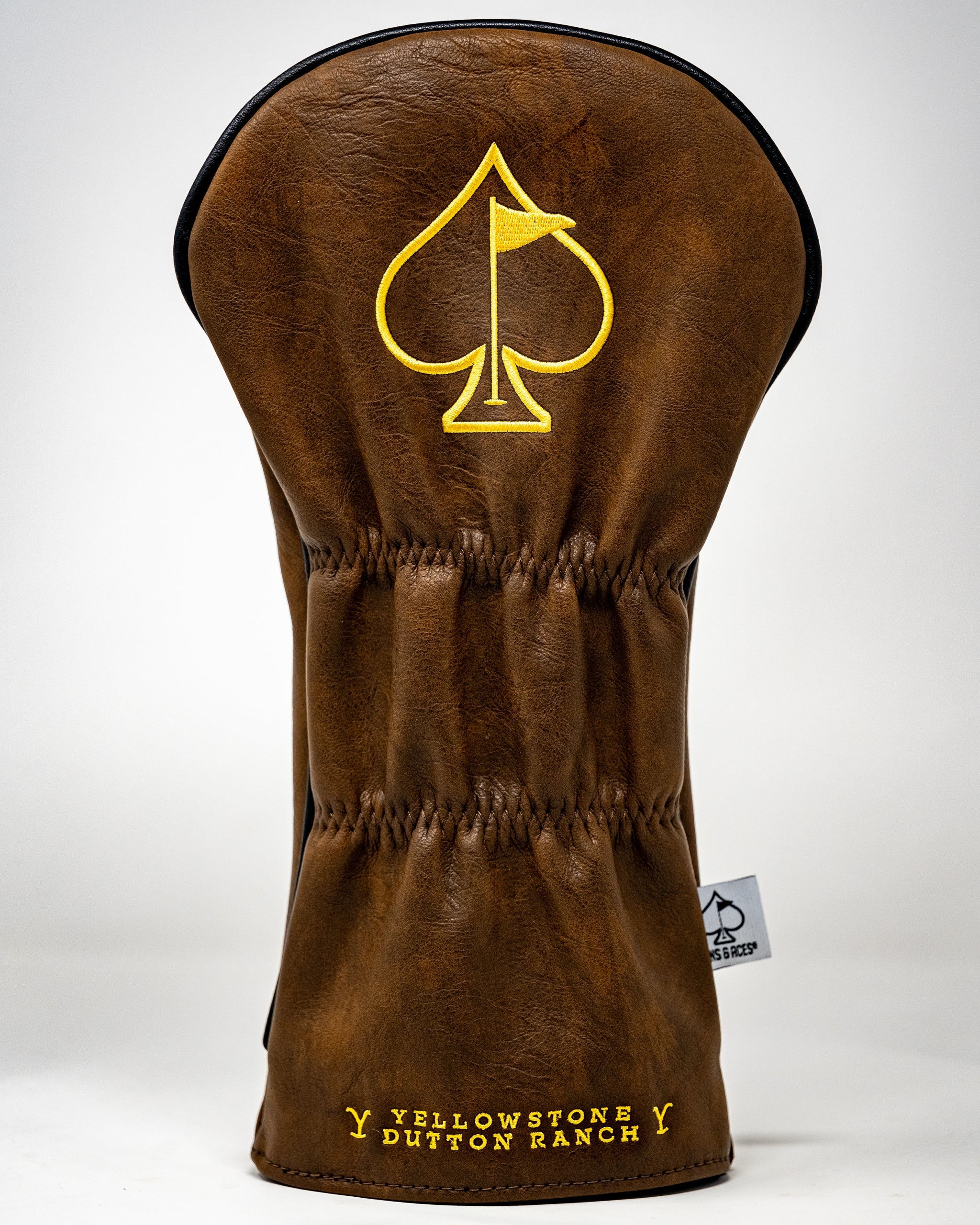 Yellowstone Driver Cover featuring a vibrant landscape design with iconic bison and mountains, perfect for golf enthusiasts.