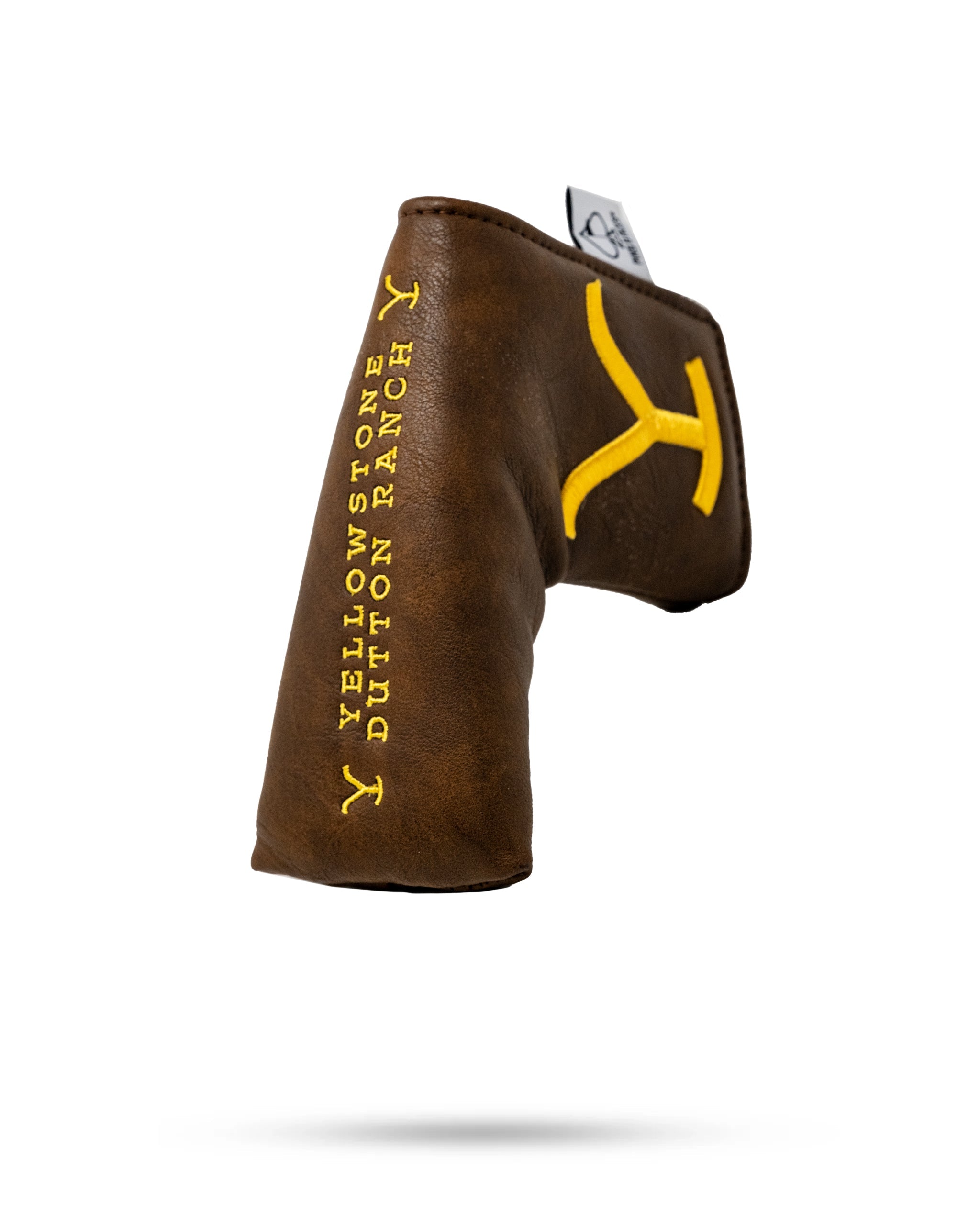 Yellowstone Putter Cover for blade putters featuring a colorful mountain design and durable material.