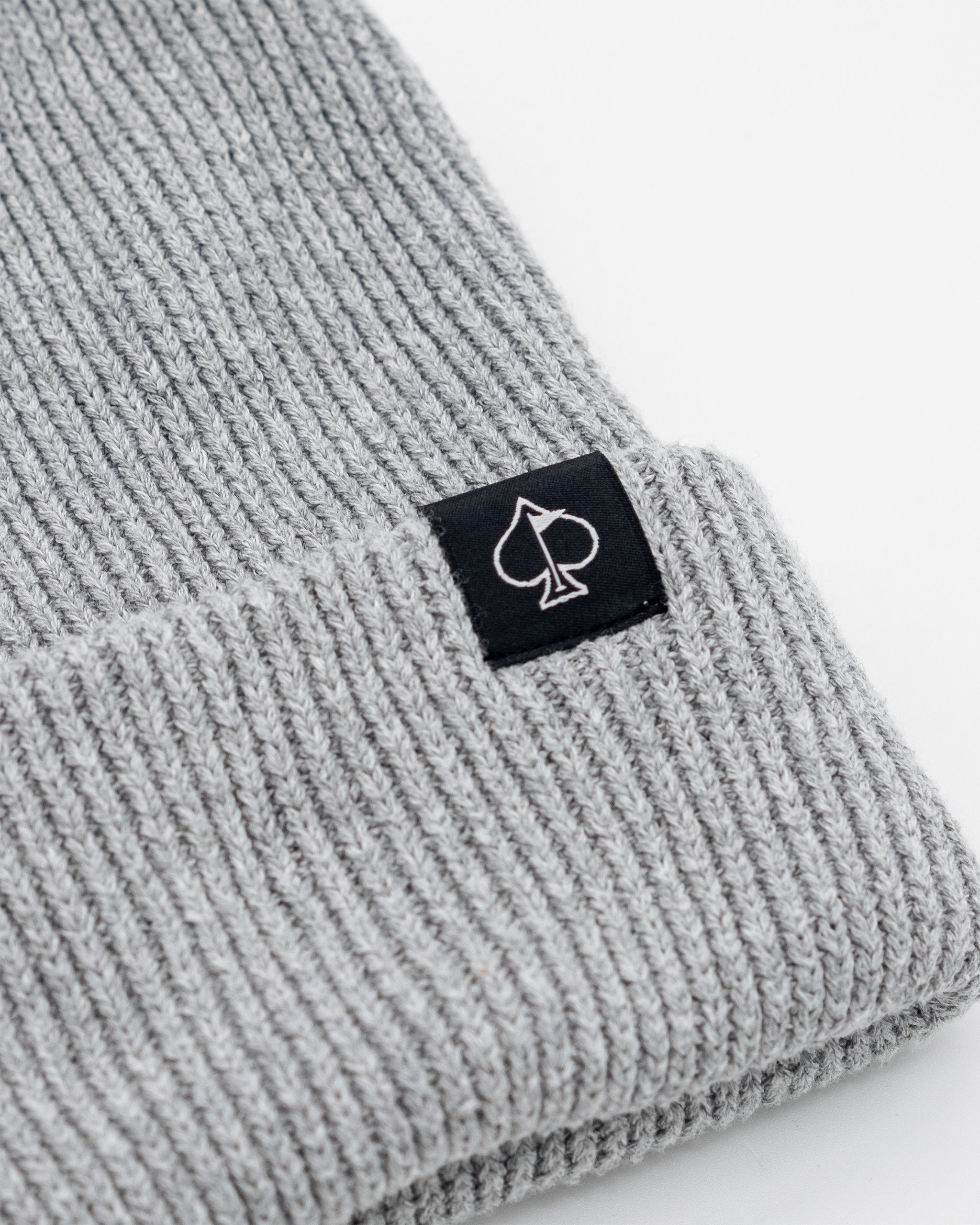Gray Player Preferred™ Spade Beanie featuring a stylish spade logo, ideal for casual wear and outdoor activities.