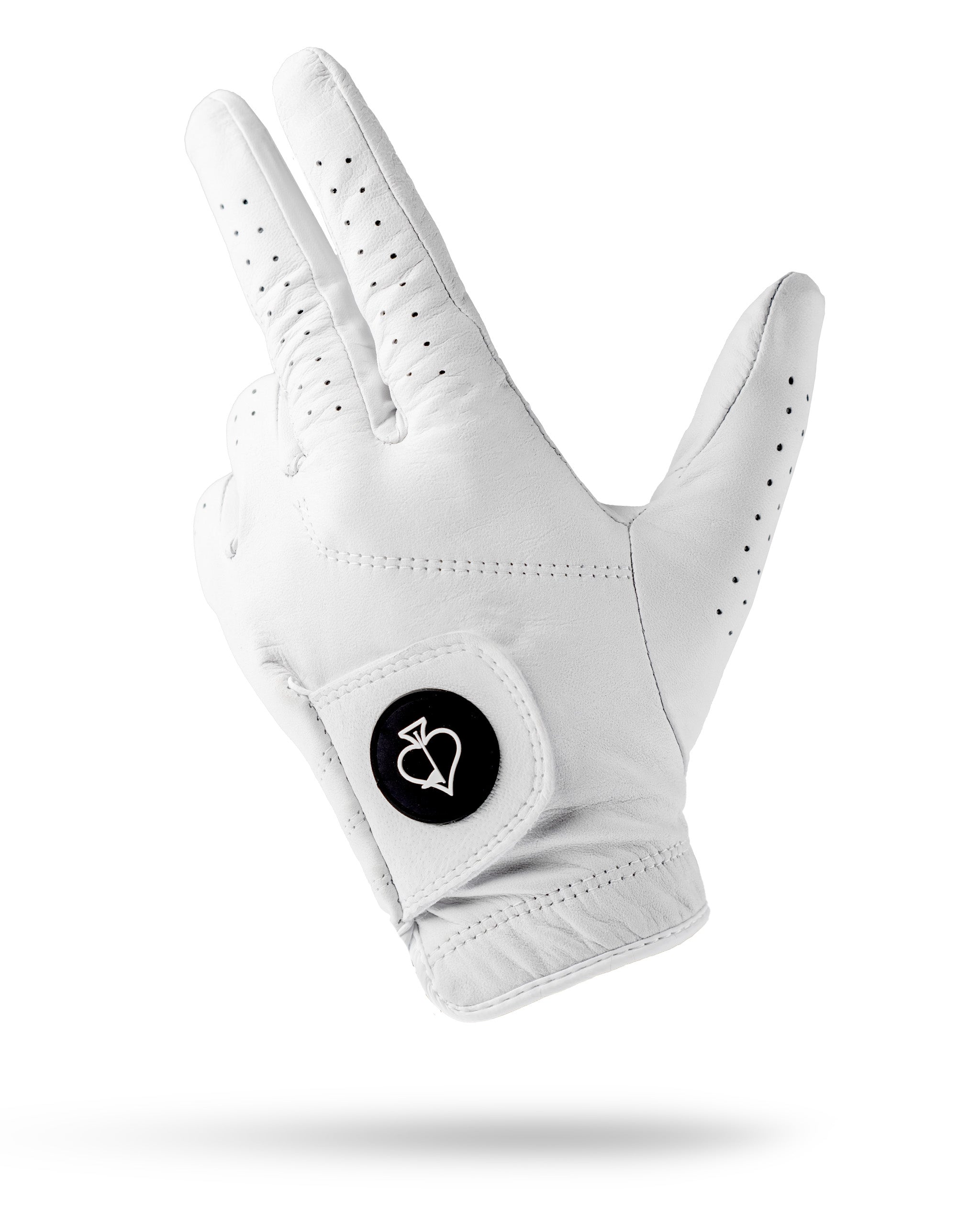 Premium Tour Glove in Ghost White, featuring a sleek design and breathable material for optimal grip and comfort.