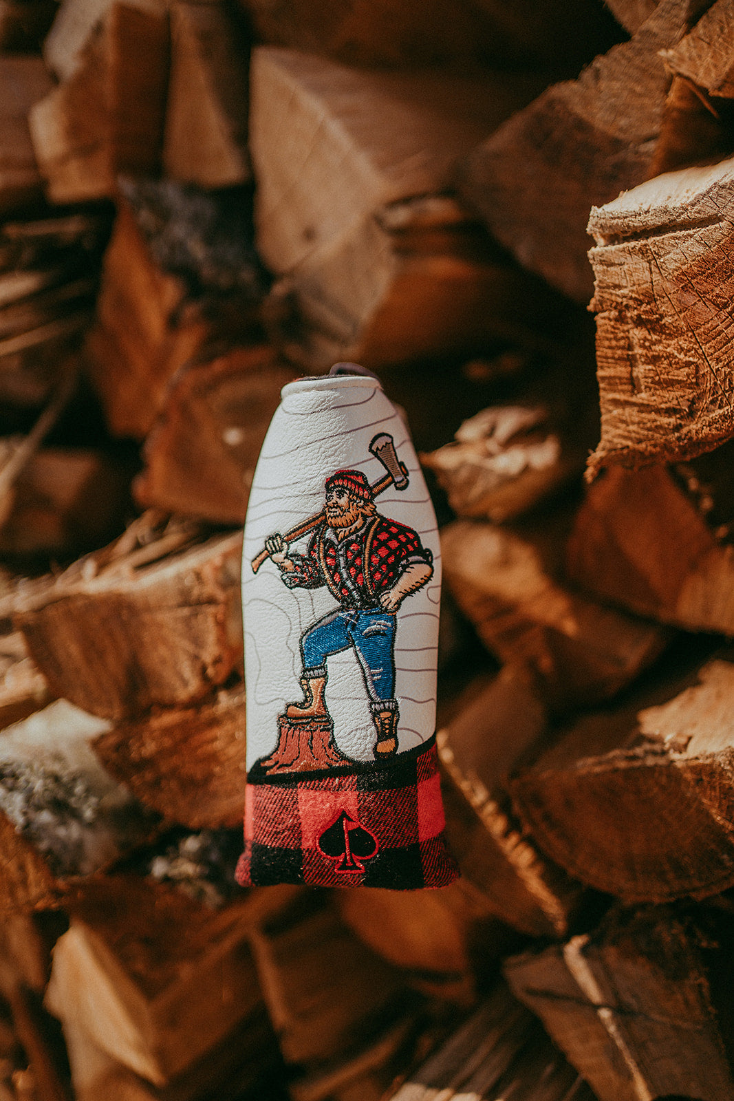 Hacker Blade Putter Cover in black with a sleek design and embroidered graphics.