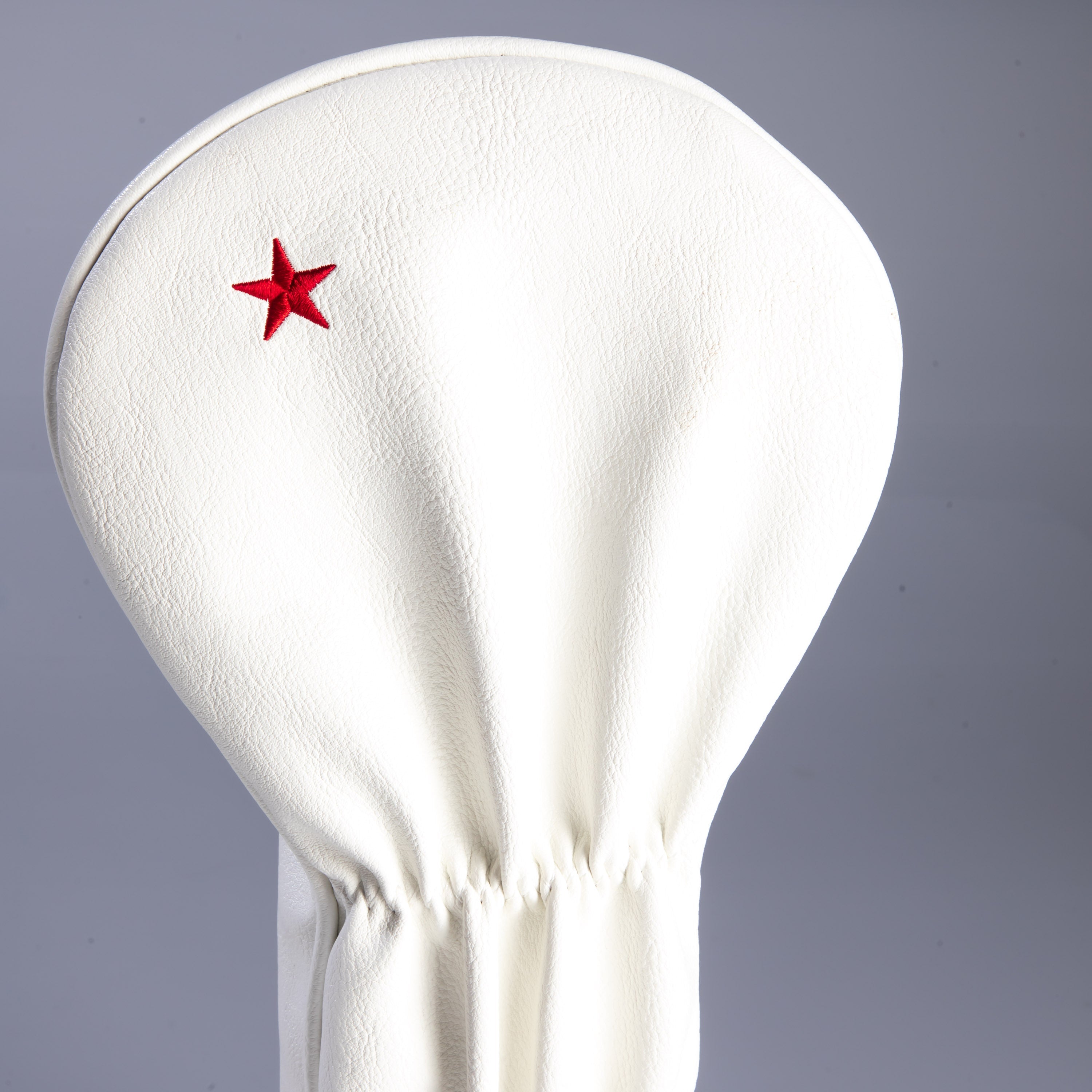 California State Flag driver cover featuring a white design with a red star, perfect for stylish golfers.