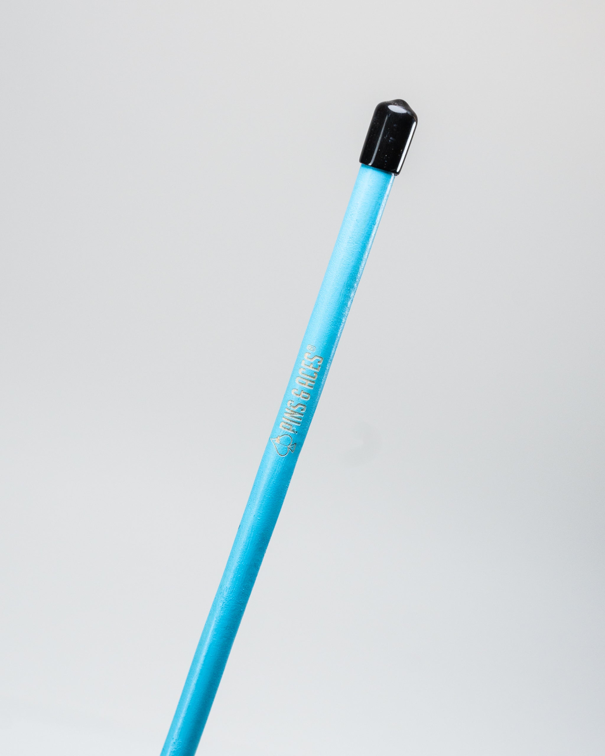 Set of 2 blue pins alignment sticks for precise alignment in sports and training.