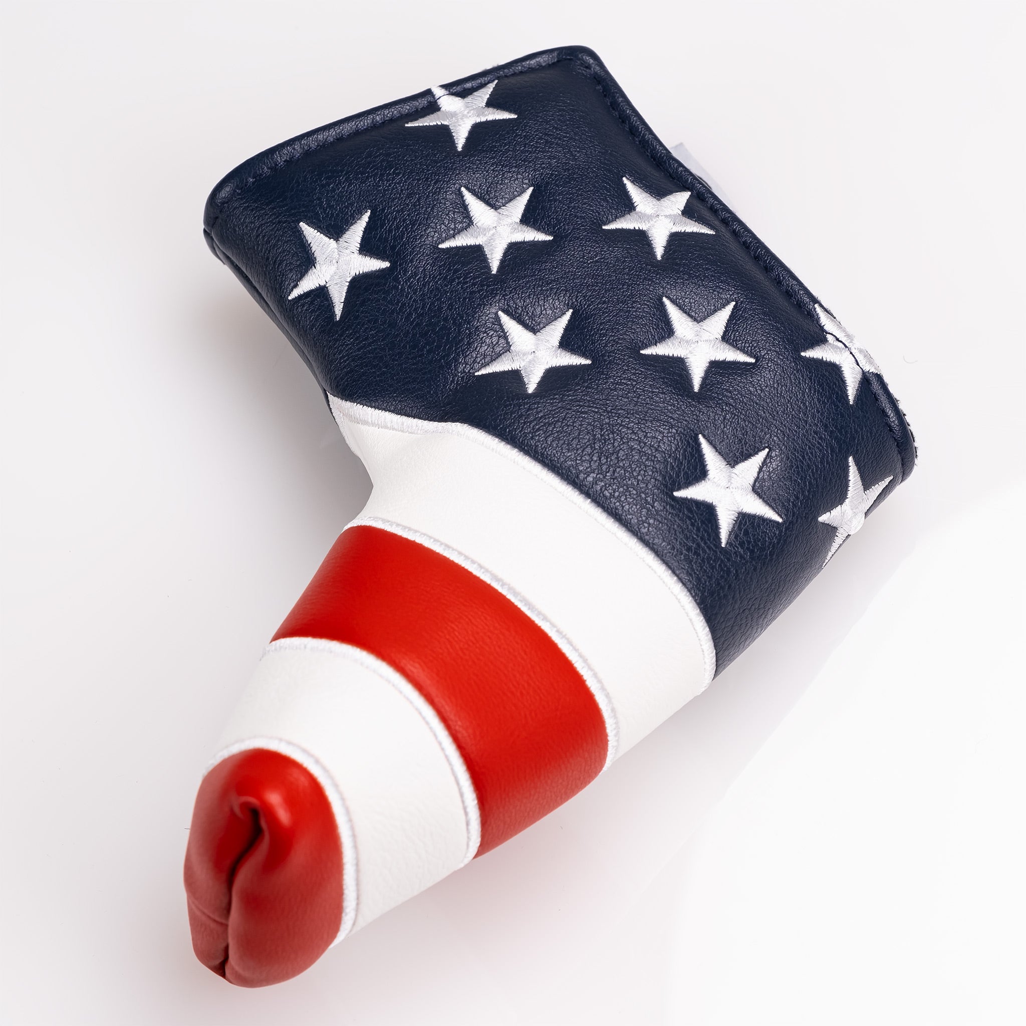 USA Tribute Putter Cover featuring an American flag design, ideal for golf enthusiasts.
